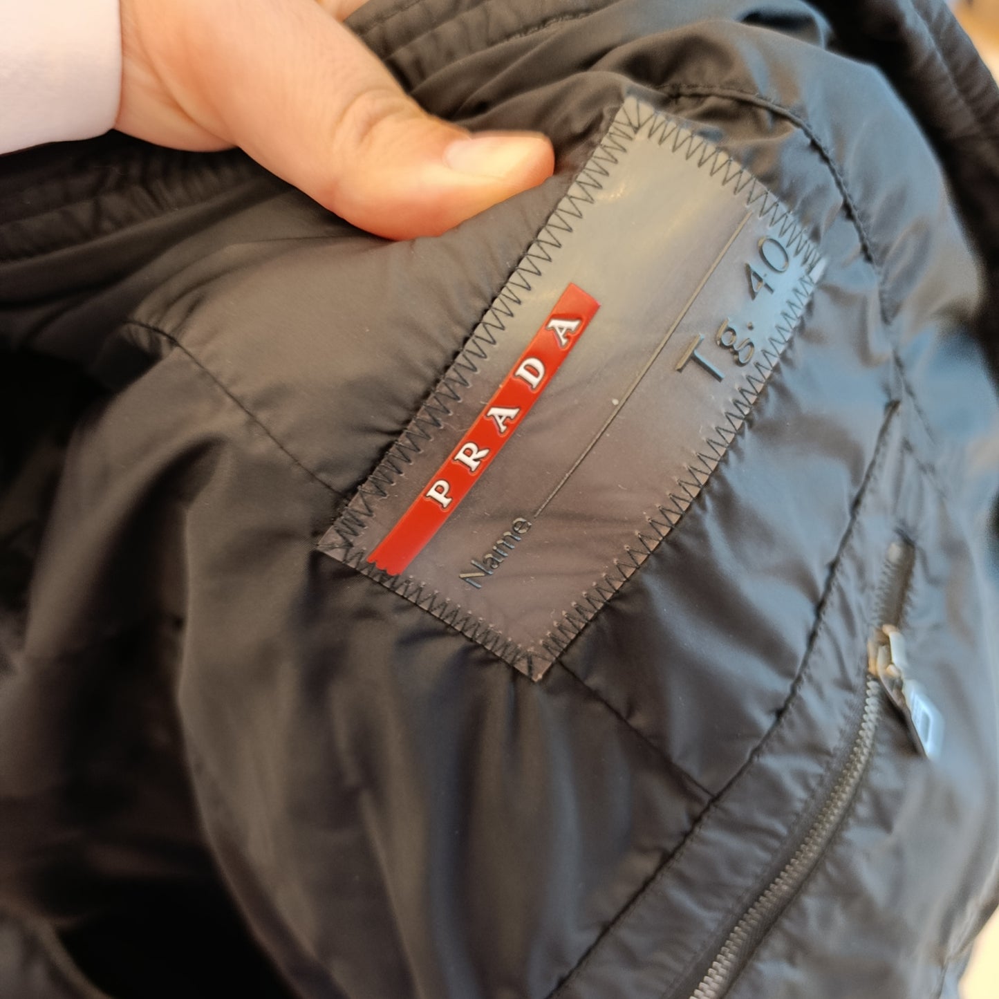 Piumino Prada  collo volpe tg 40