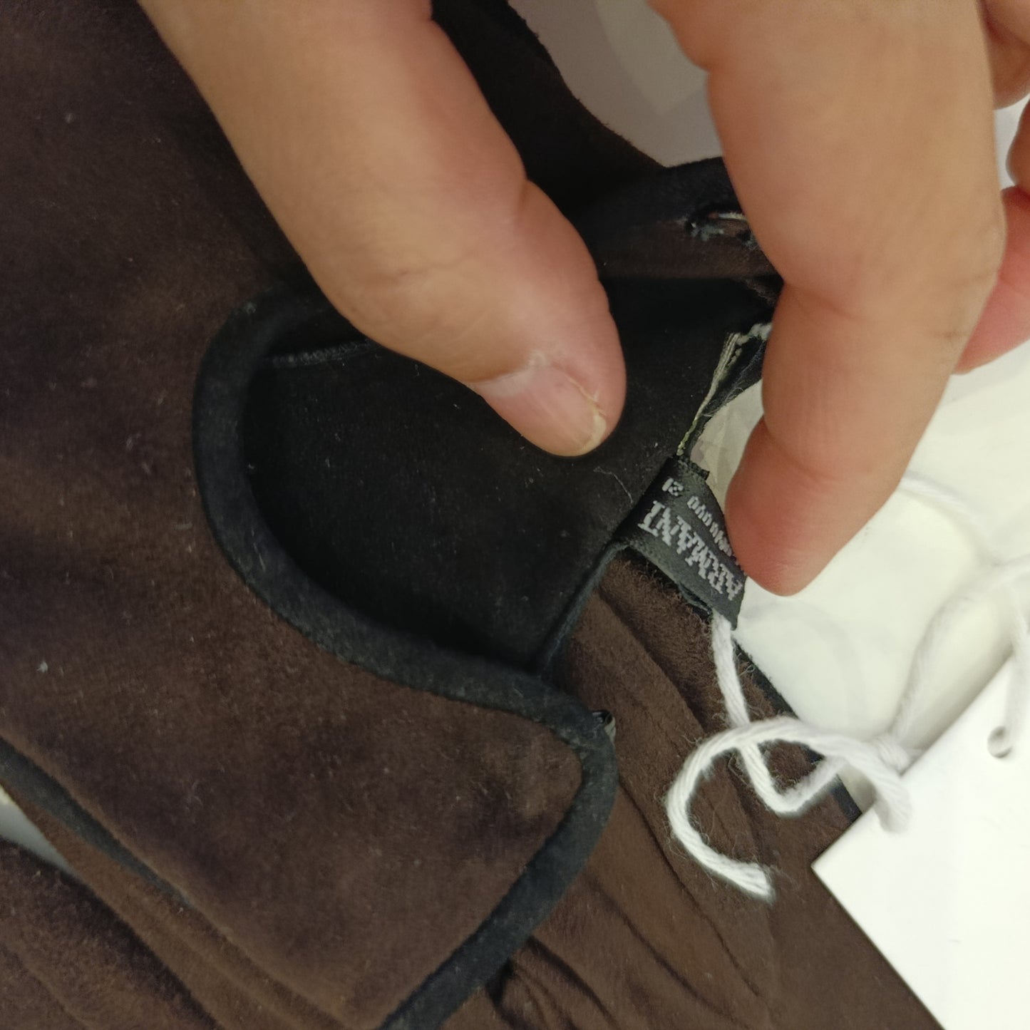 Guanti camoscio Giorgio Armani mis 7.5