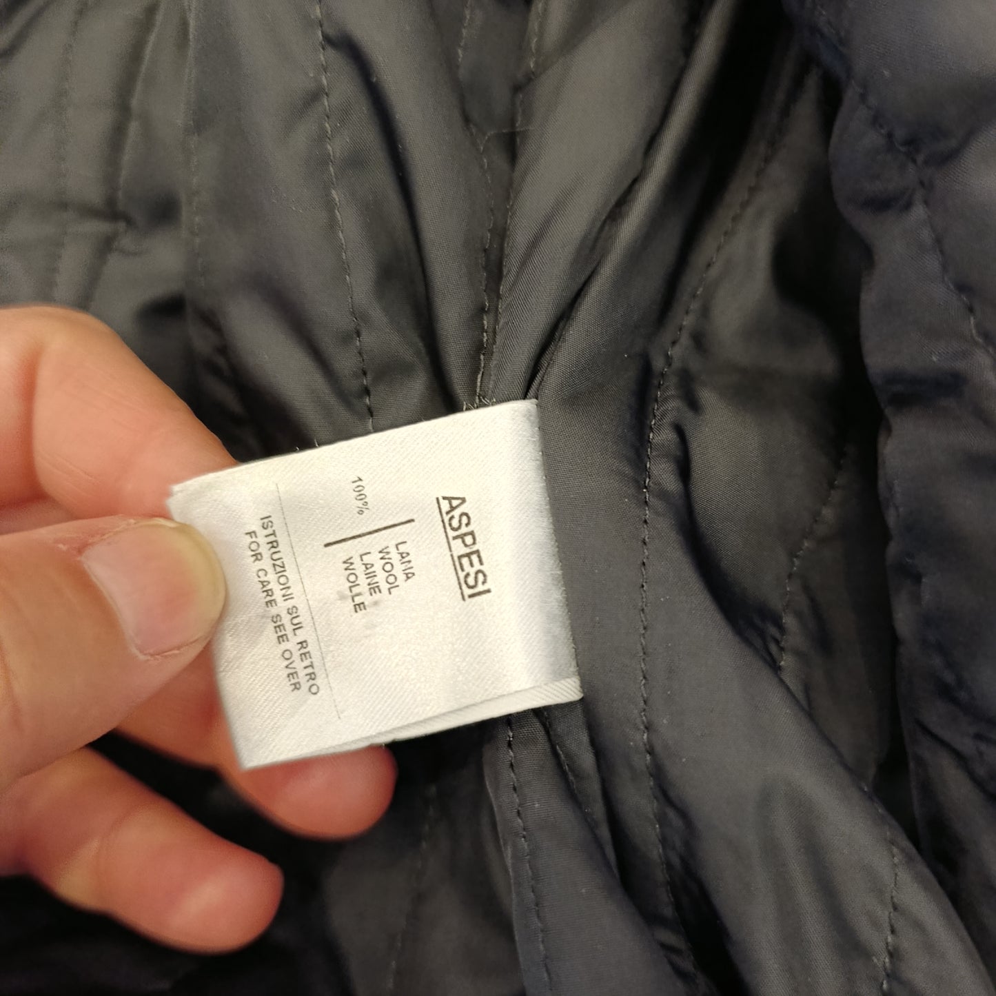 Cappotto Aspesi nero tg 40