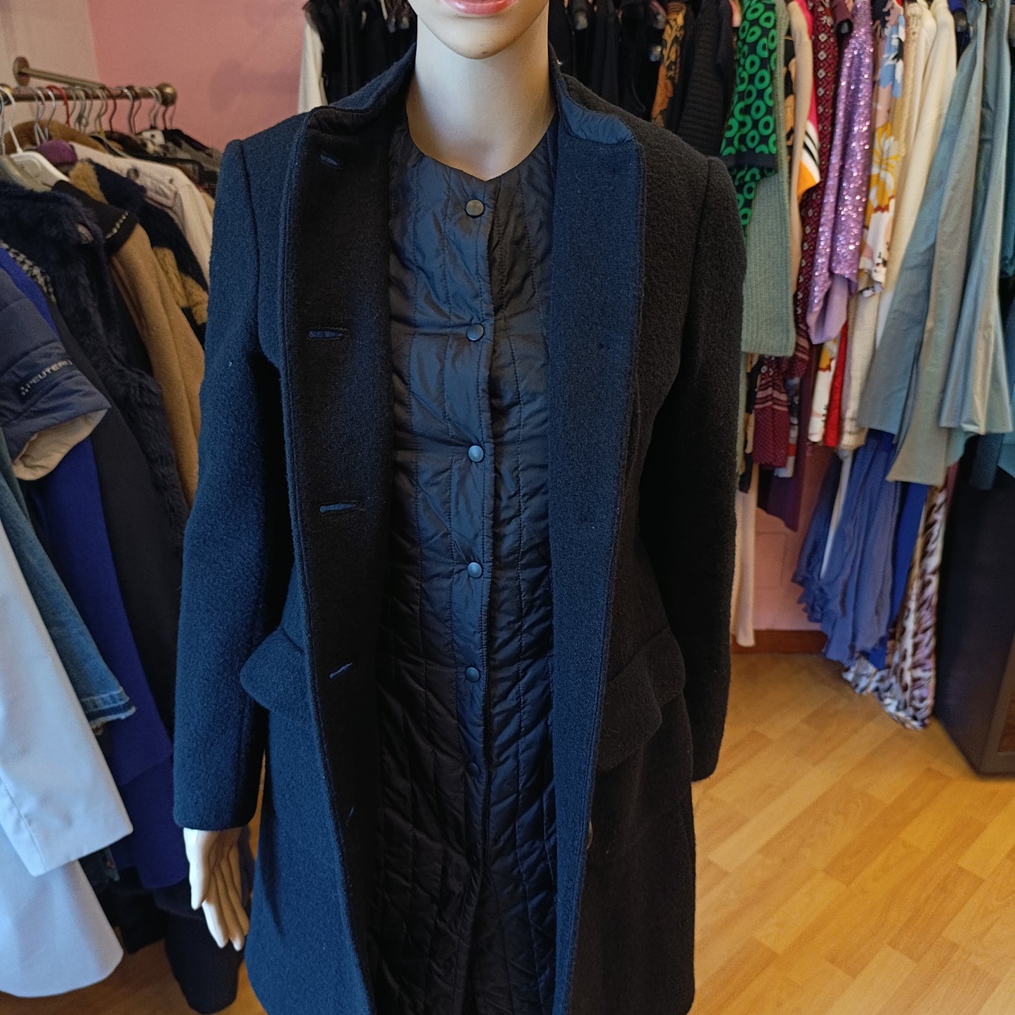 Cappotto Aspesi nero tg 40