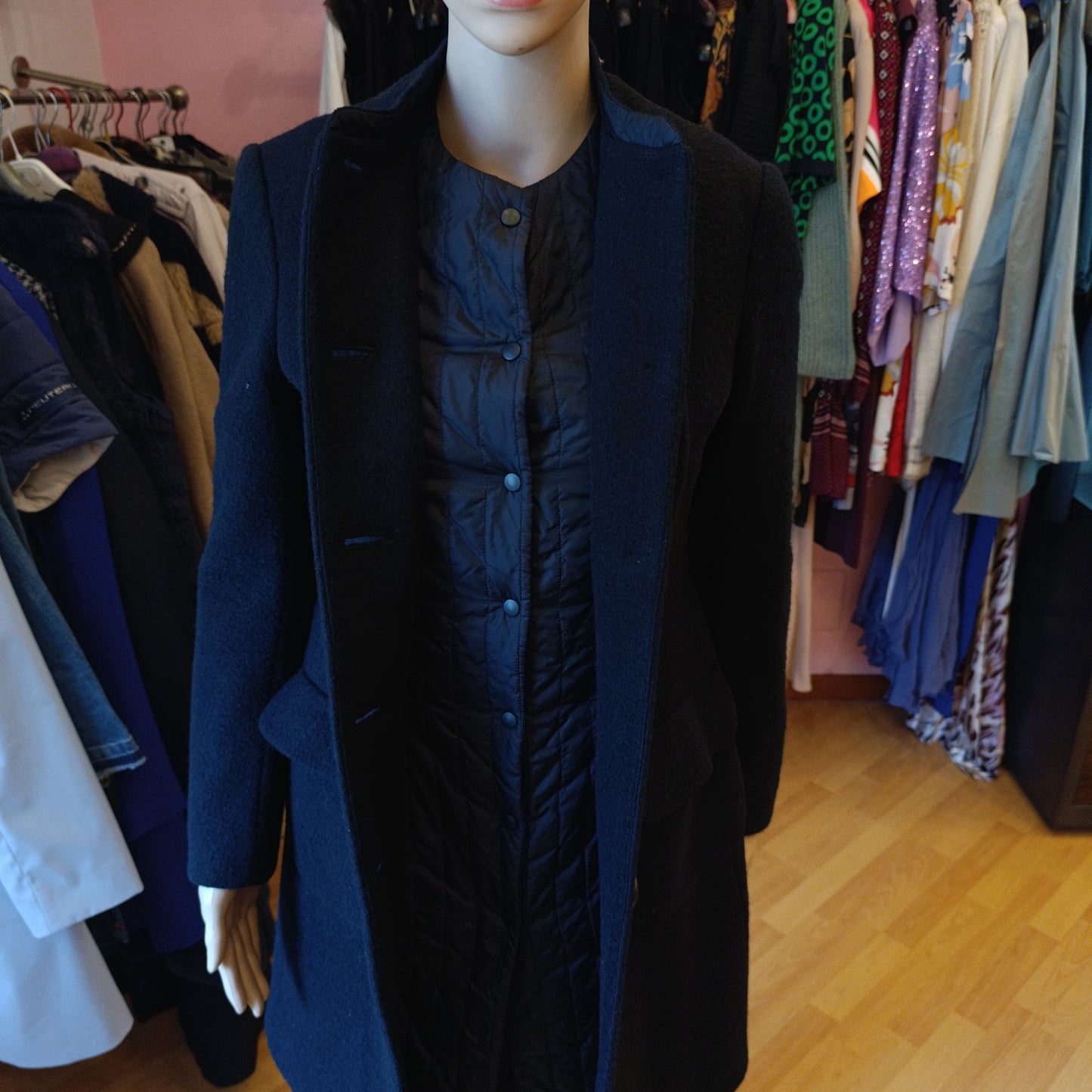 Cappotto Aspesi nero tg 40