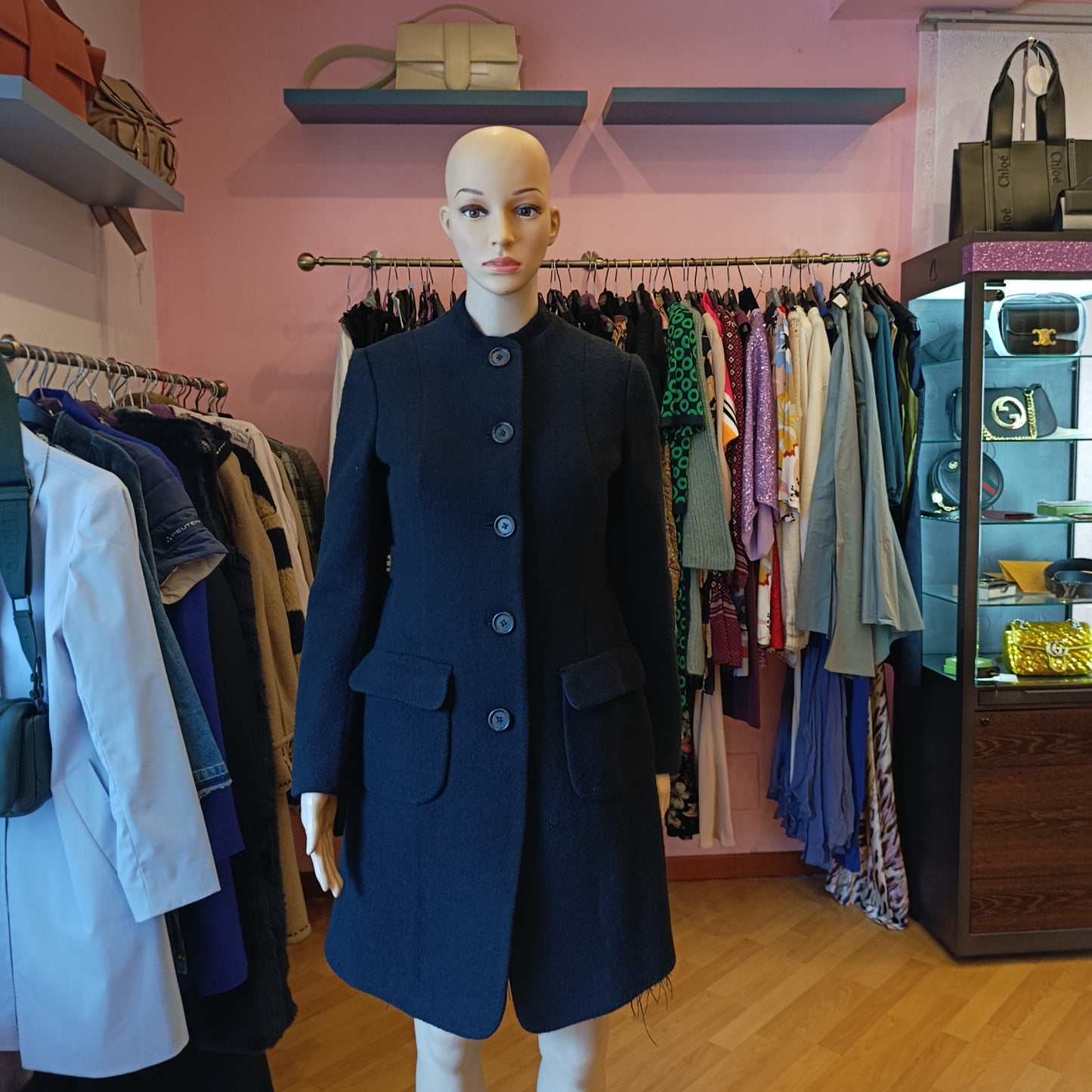 Cappotto Aspesi nero tg 40