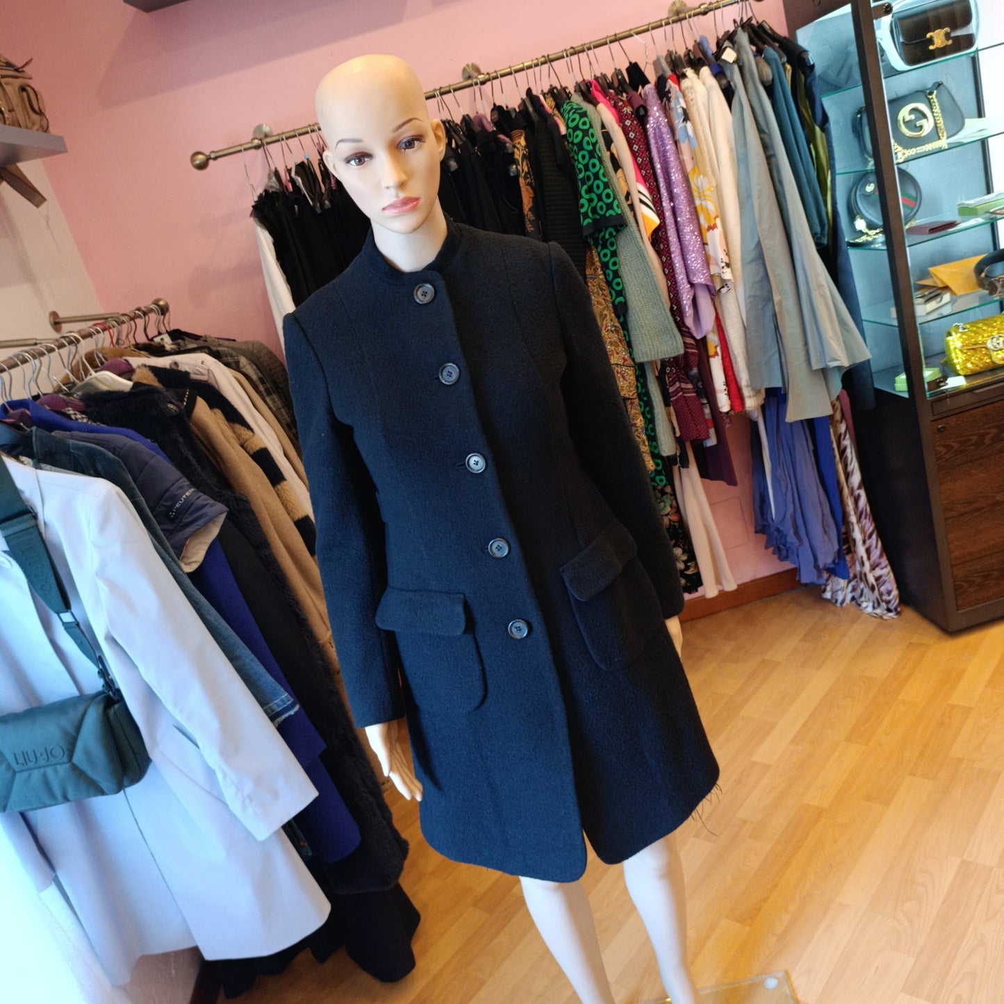 Cappotto Aspesi nero tg 40