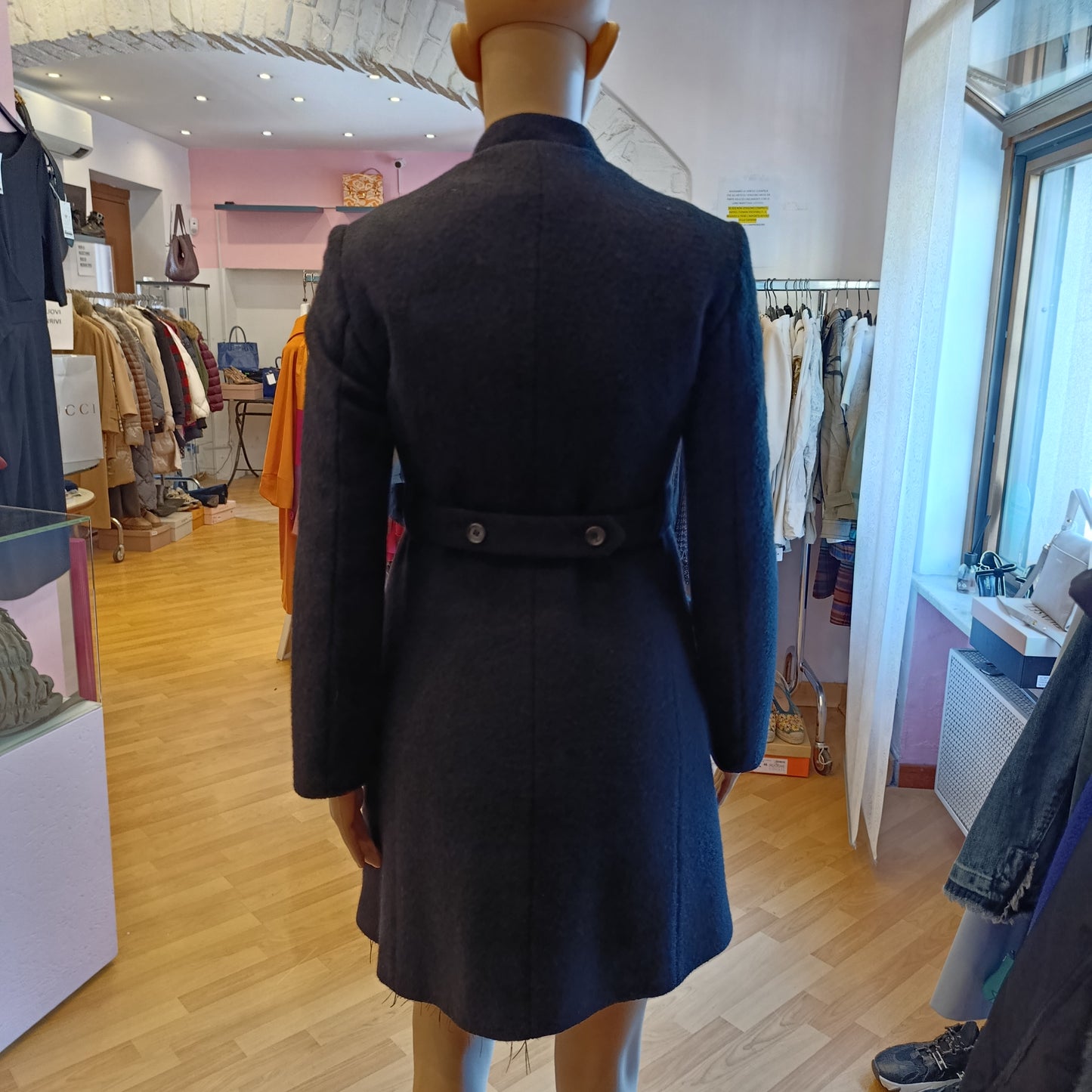 Cappotto Aspesi nero tg 40