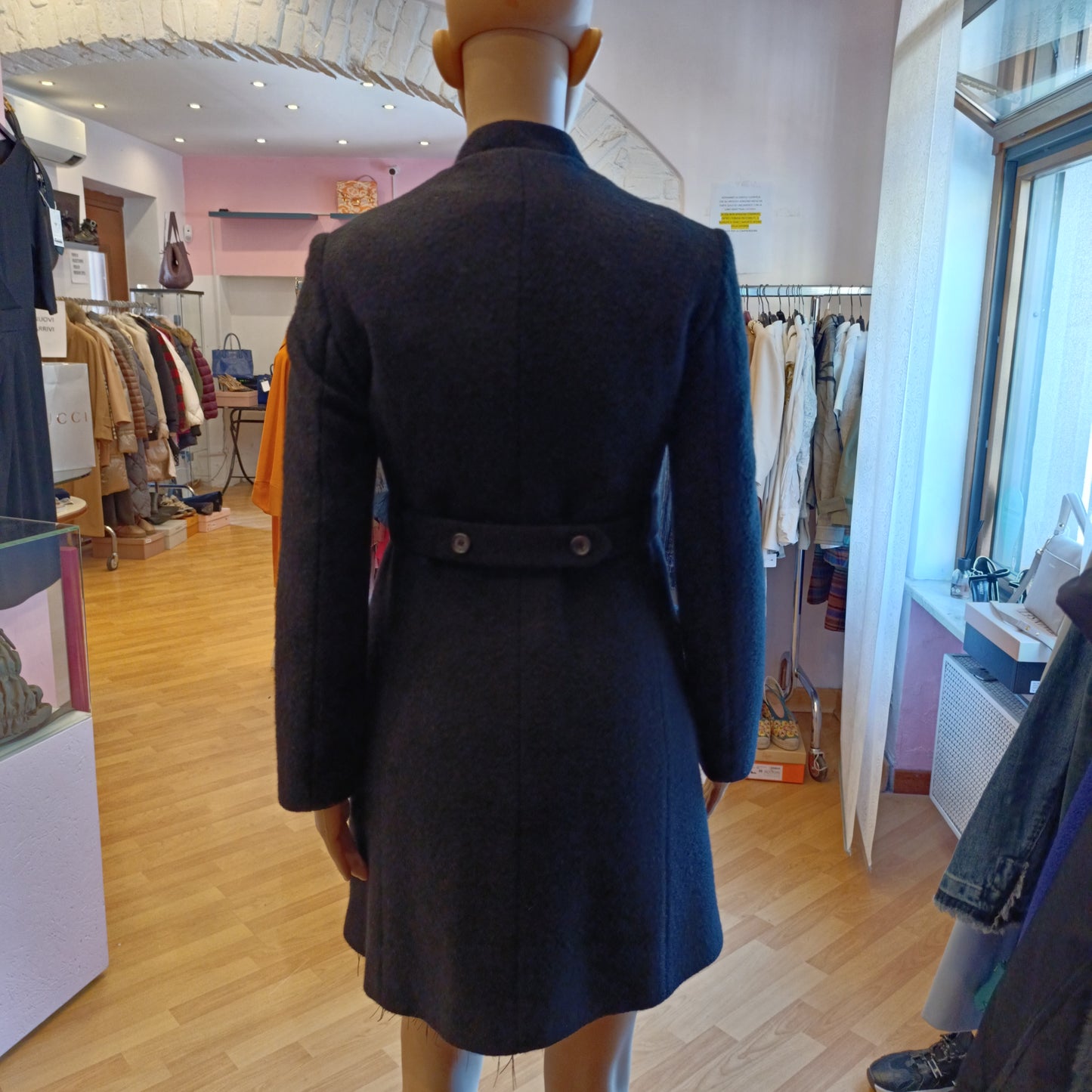 Cappotto Aspesi nero tg 40
