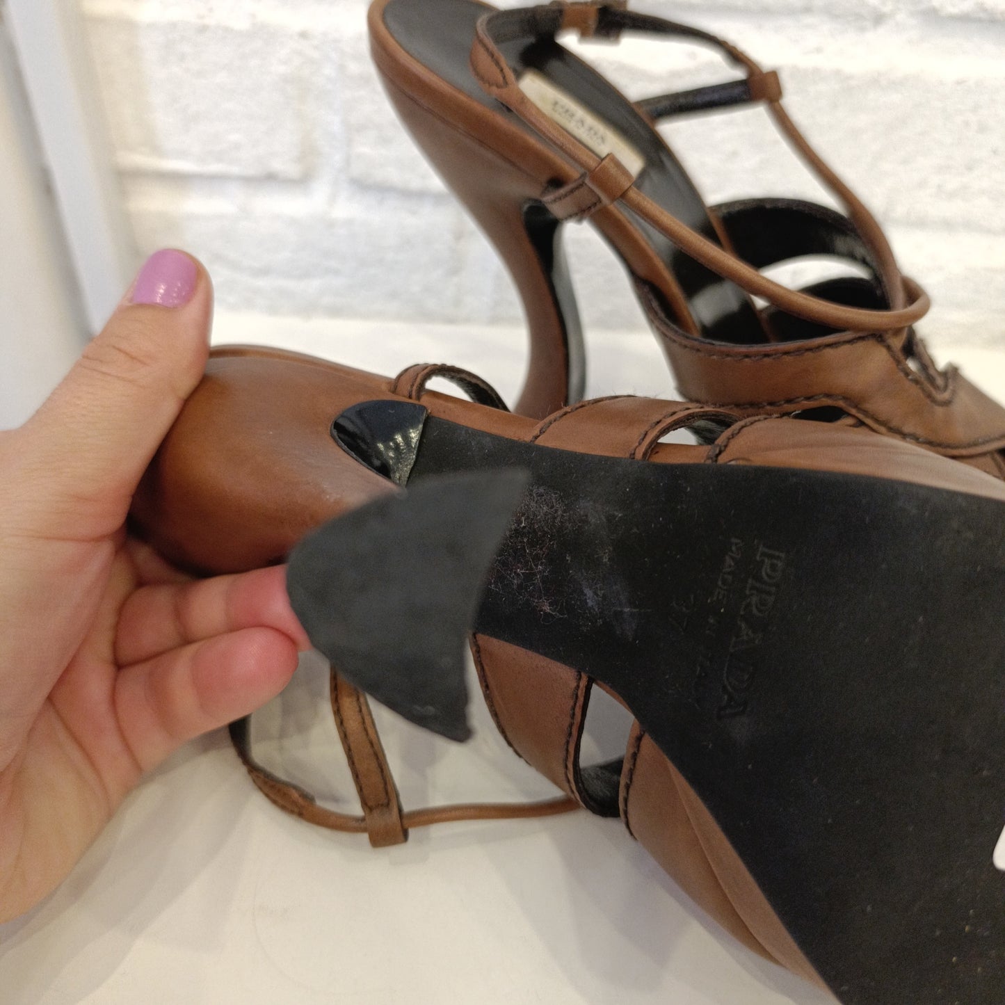 Scarpe Prada n*37 marroni