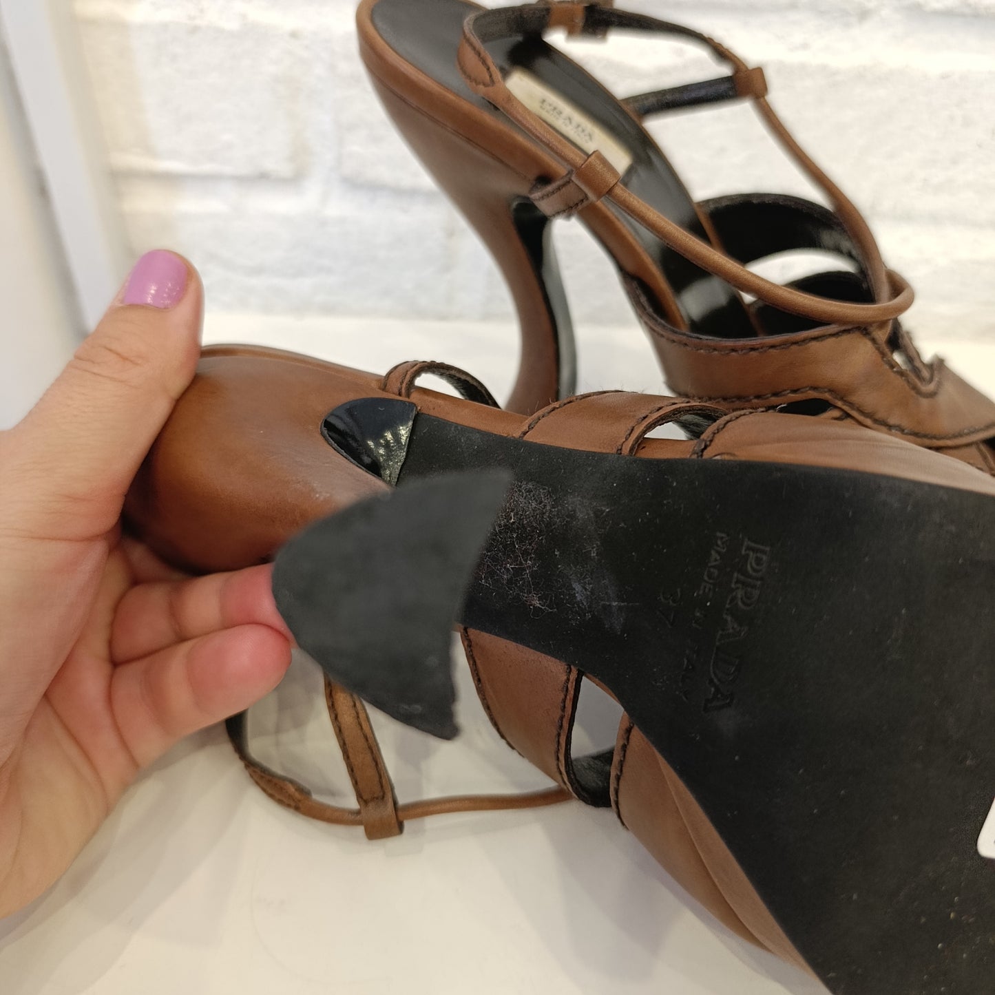 Scarpe Prada n*37 marroni