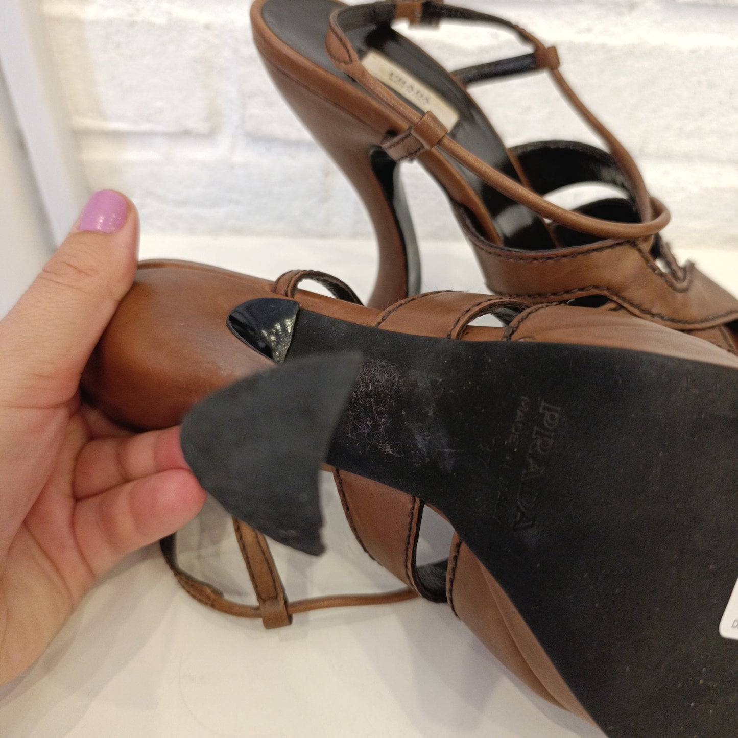 Scarpe Prada n*37 marroni