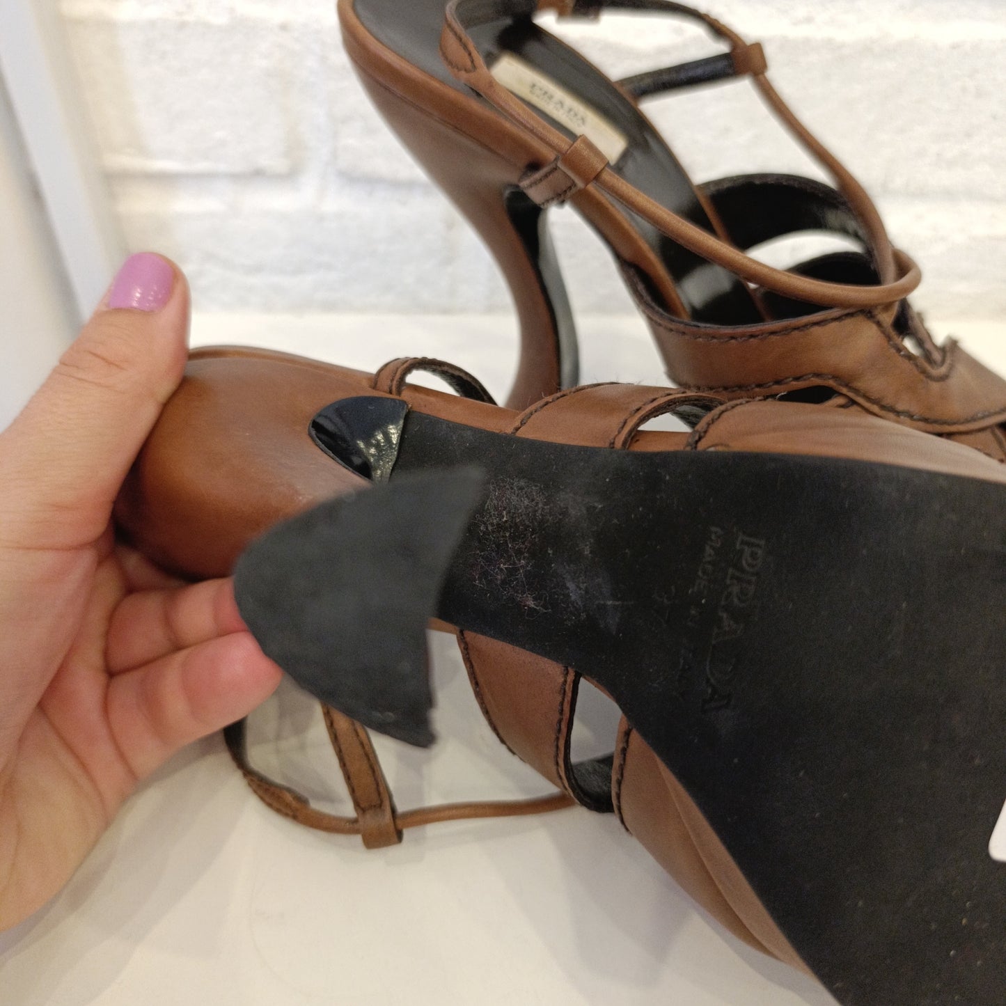 Scarpe Prada n*37 marroni