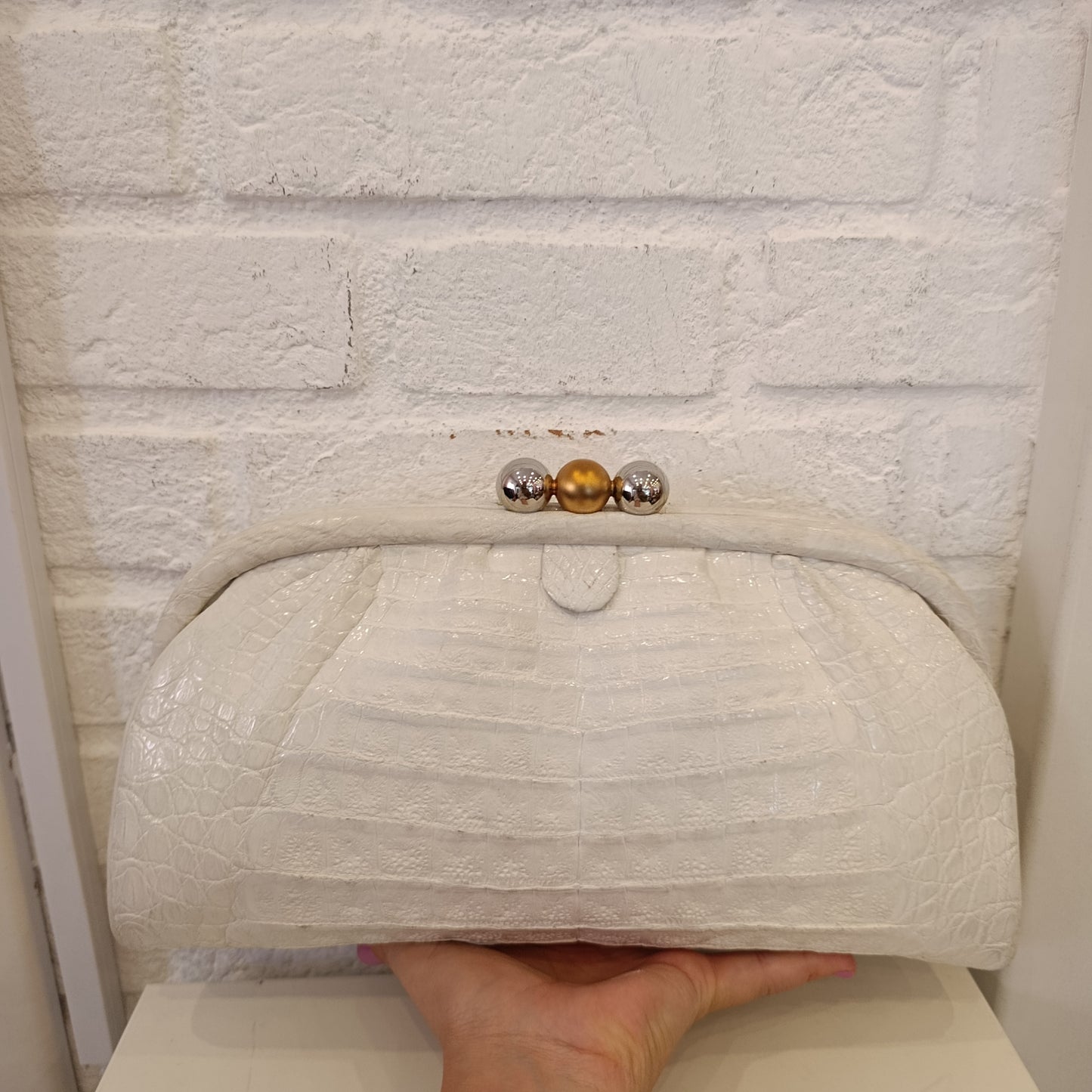 Borsa Chloe pochette in rettile vintage