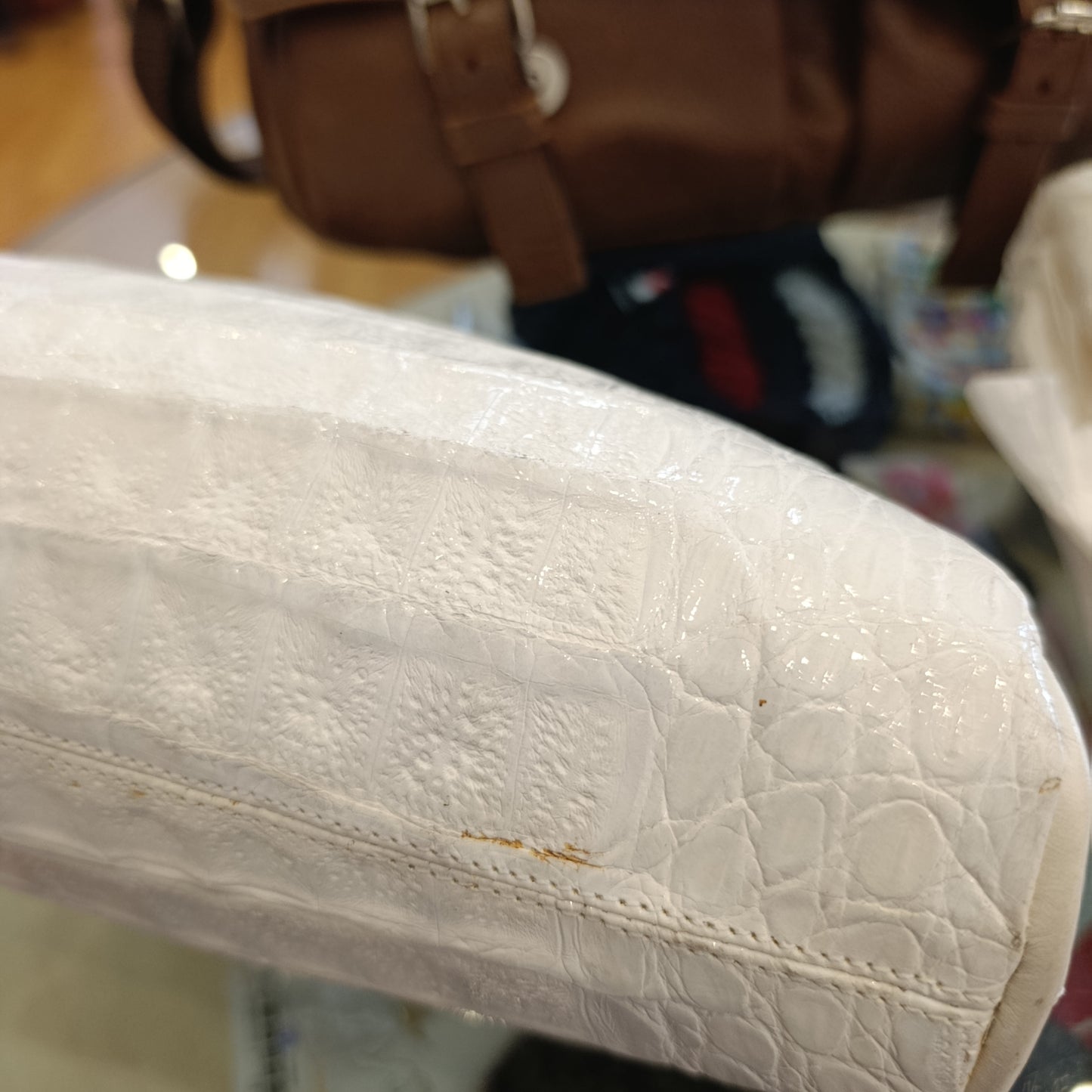 Borsa Chloe pochette in rettile vintage