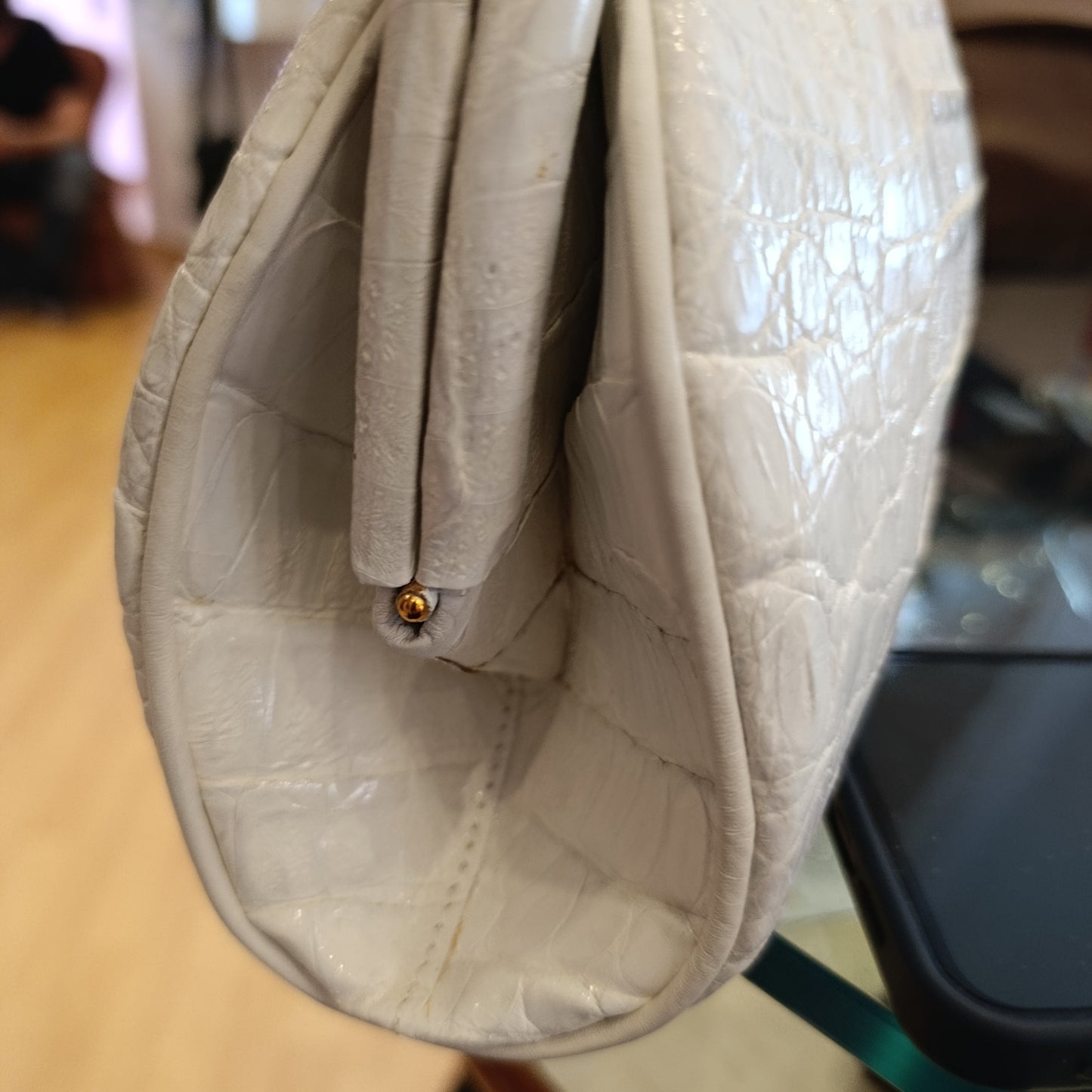 Borsa Chloe pochette in rettile vintage