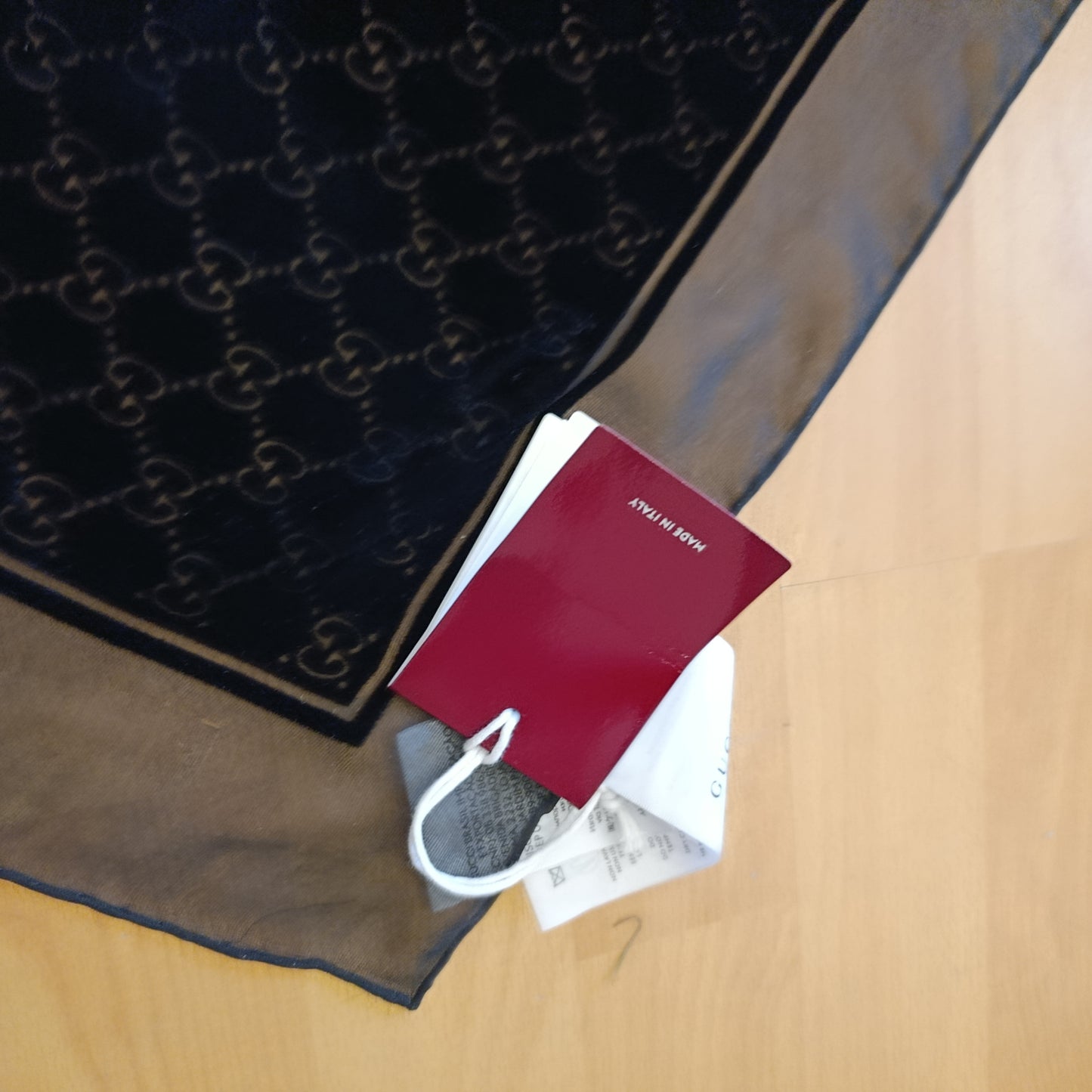 Sciarpa Gucci monogram velluto