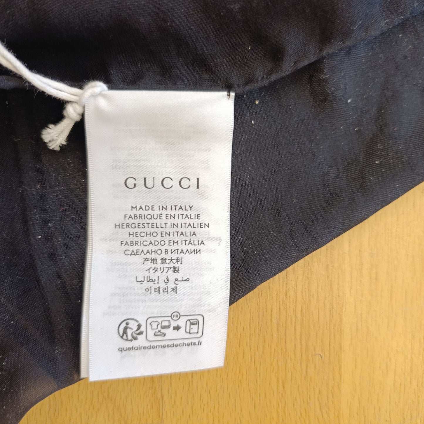 Sciarpa Gucci monogram velluto