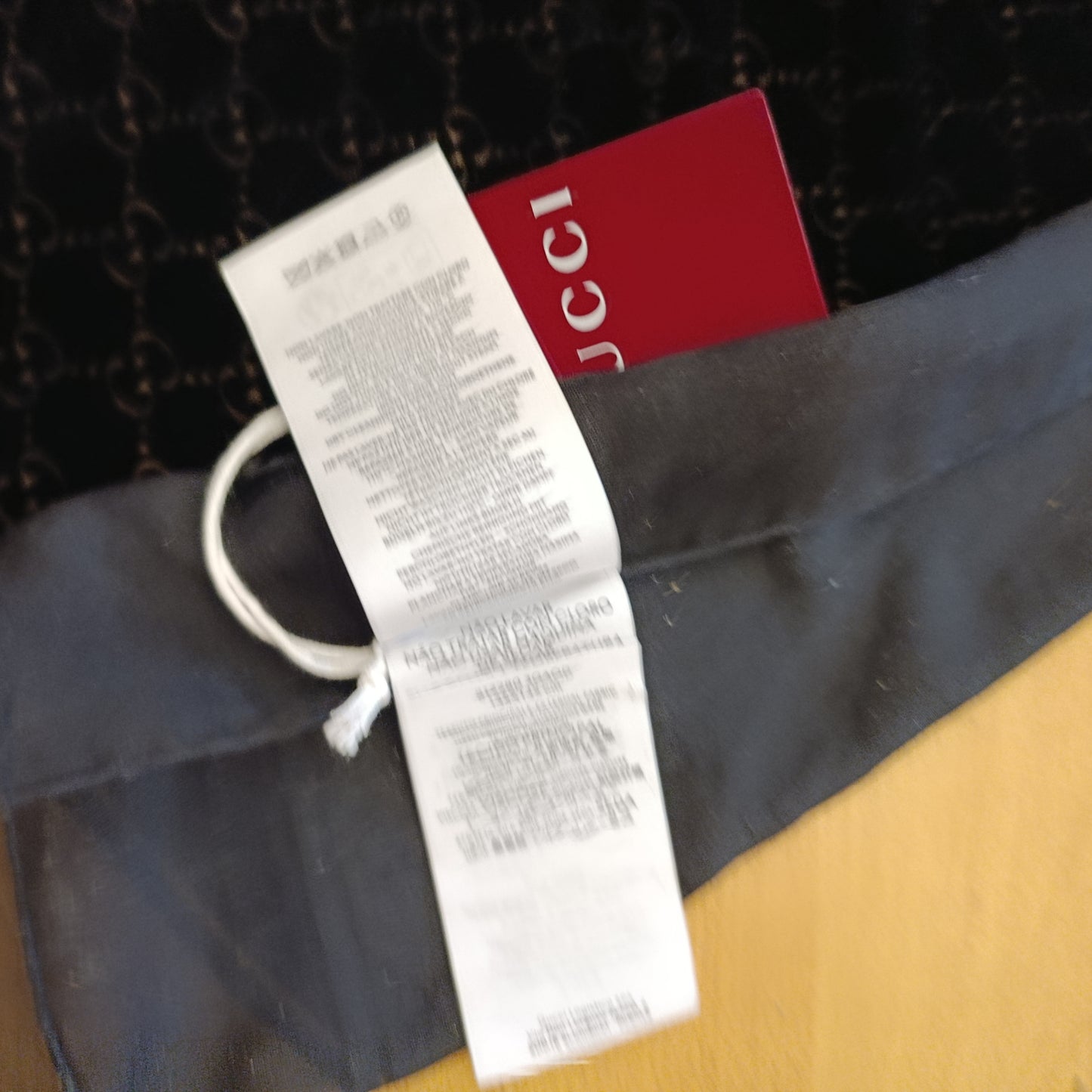 Sciarpa Gucci monogram velluto