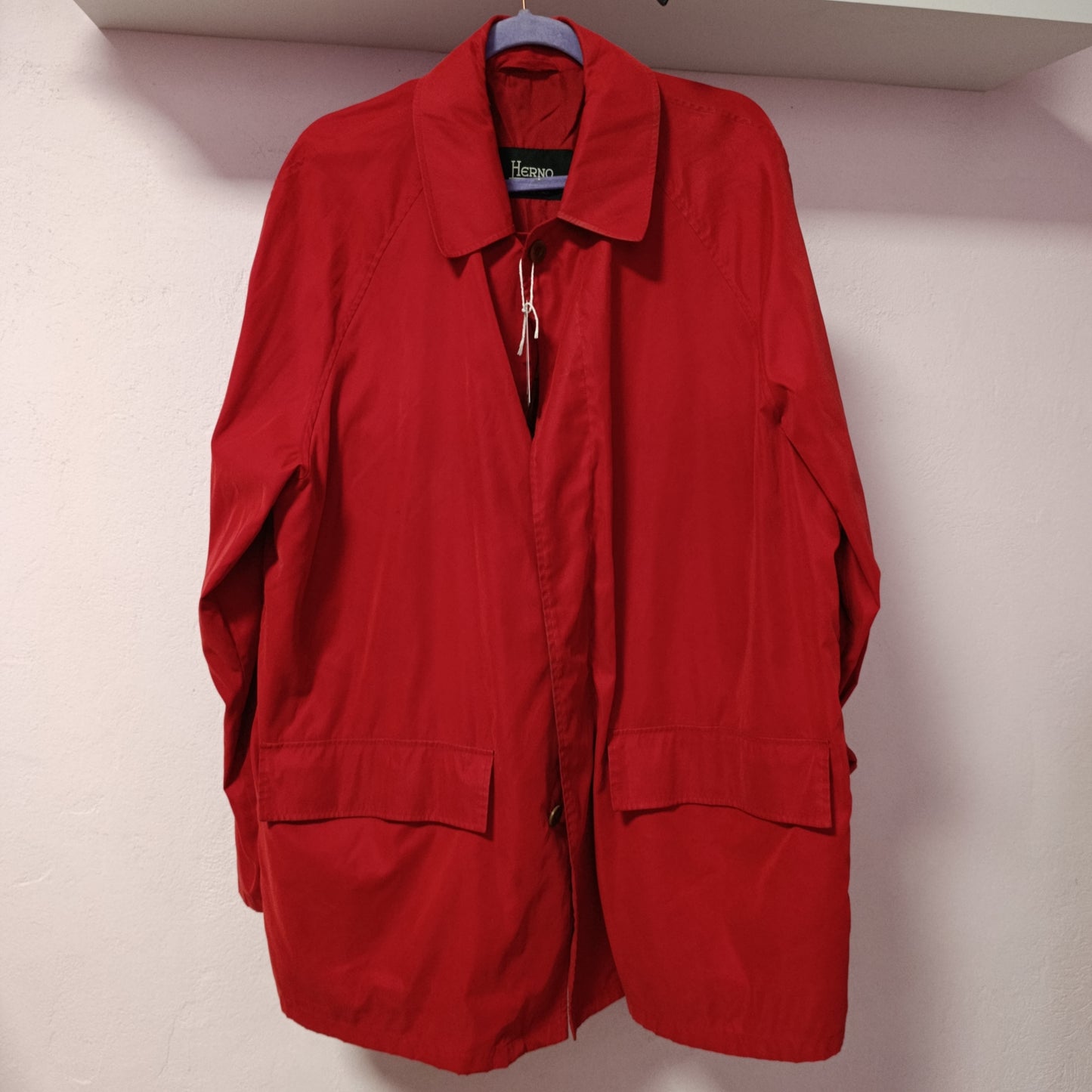 Trench Herno tg 52 rosso vintage