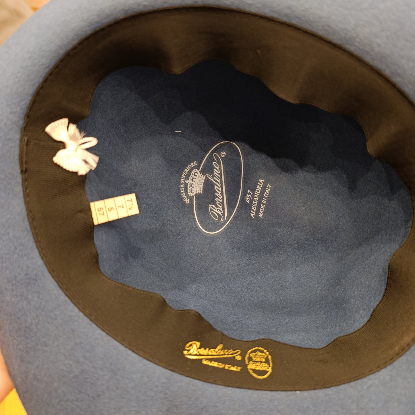 Cappello Borsalino turchese
