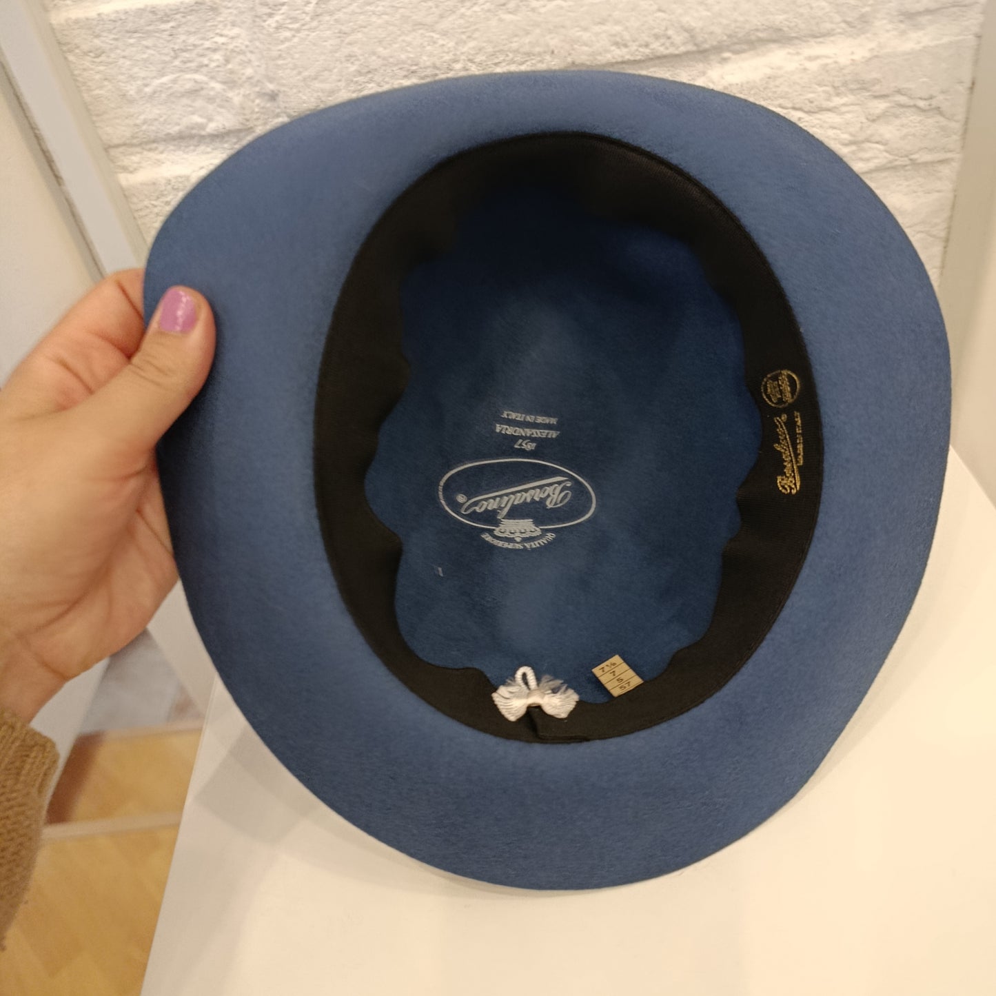 Cappello Borsalino turchese