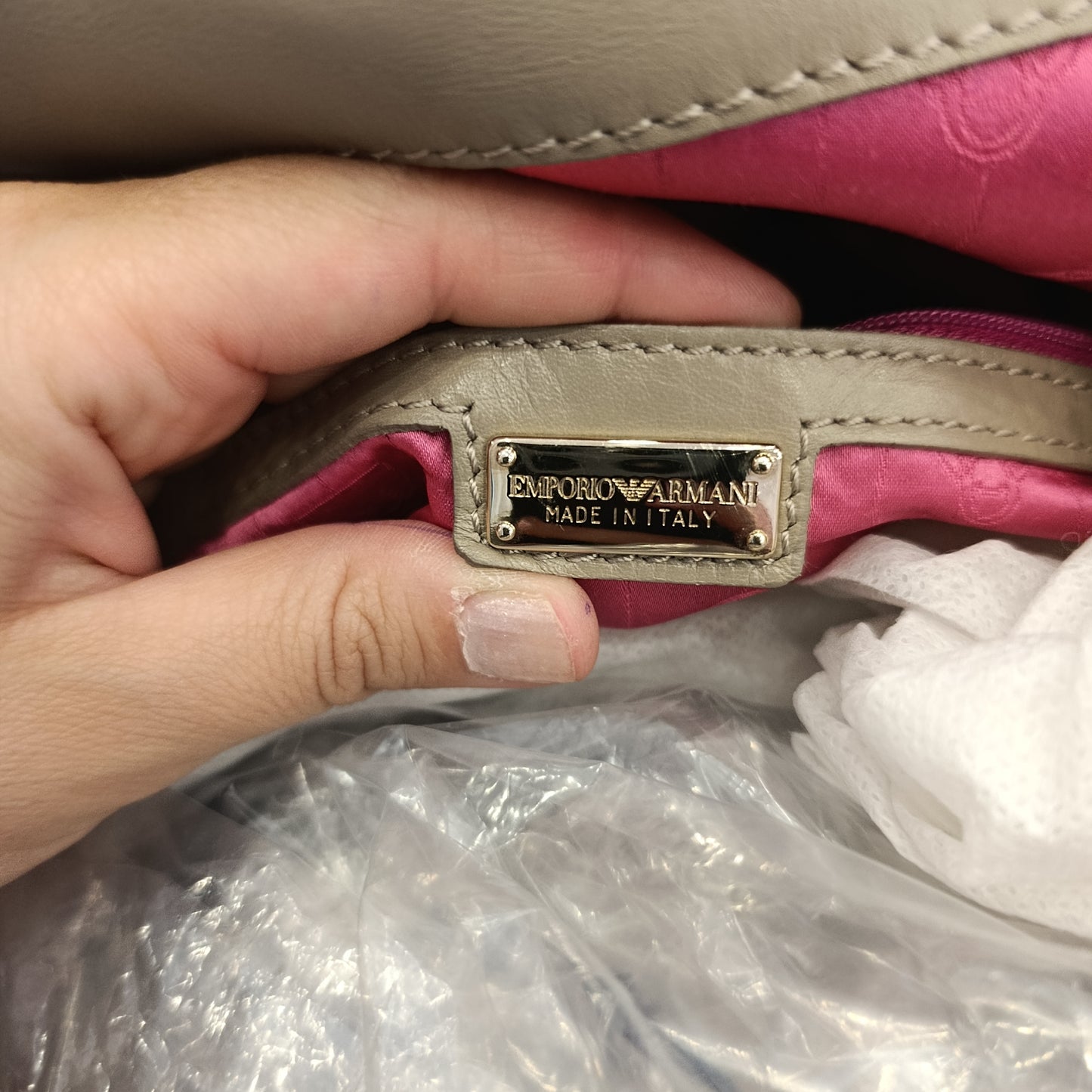 Borsa Emporio Armani pitone