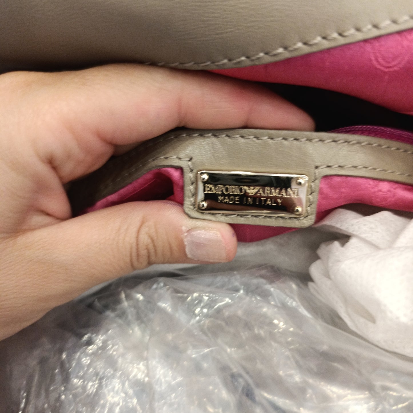 Borsa Emporio Armani pitone
