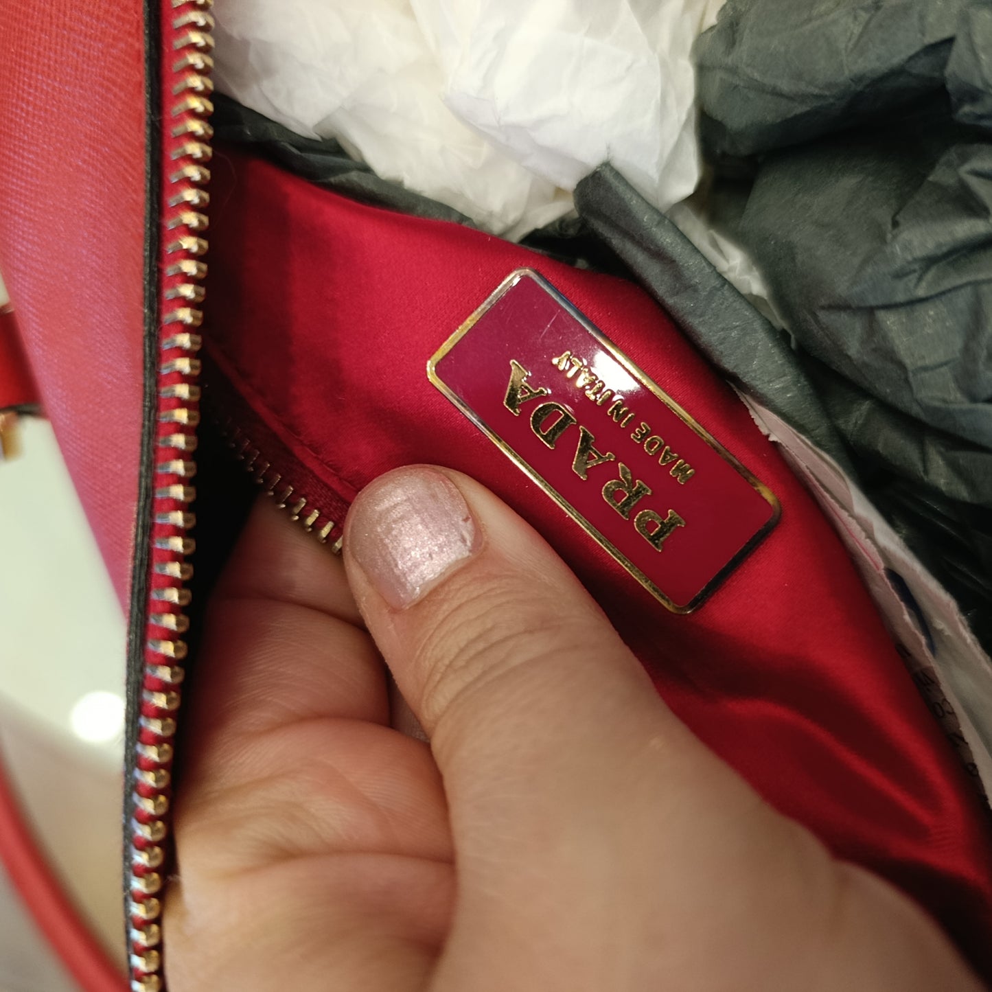 Borsa Prada rossa