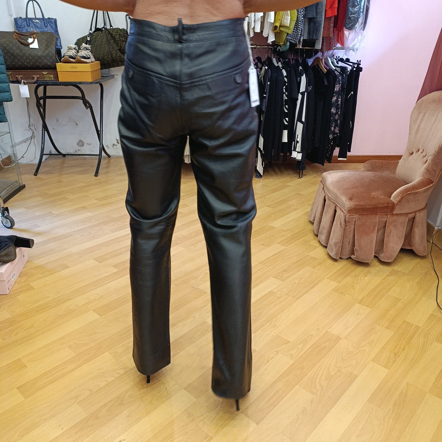 Pantaloni in pelle tg 42