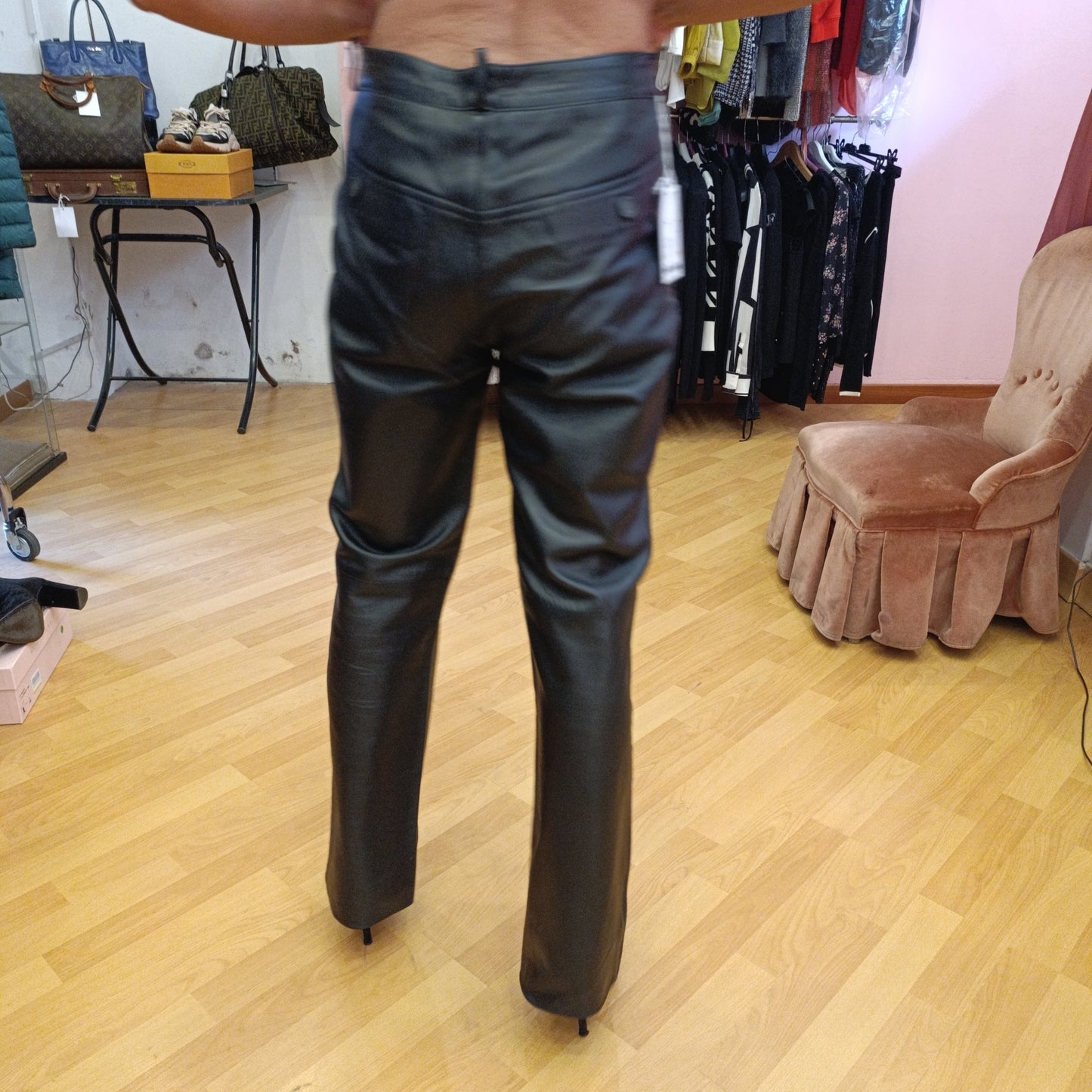 Pantaloni in pelle tg 42