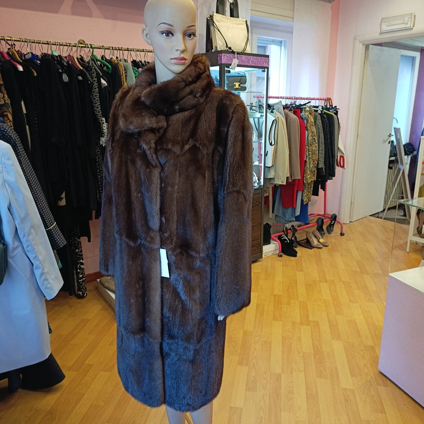 Pelliccia visone cappottino tg S/M
