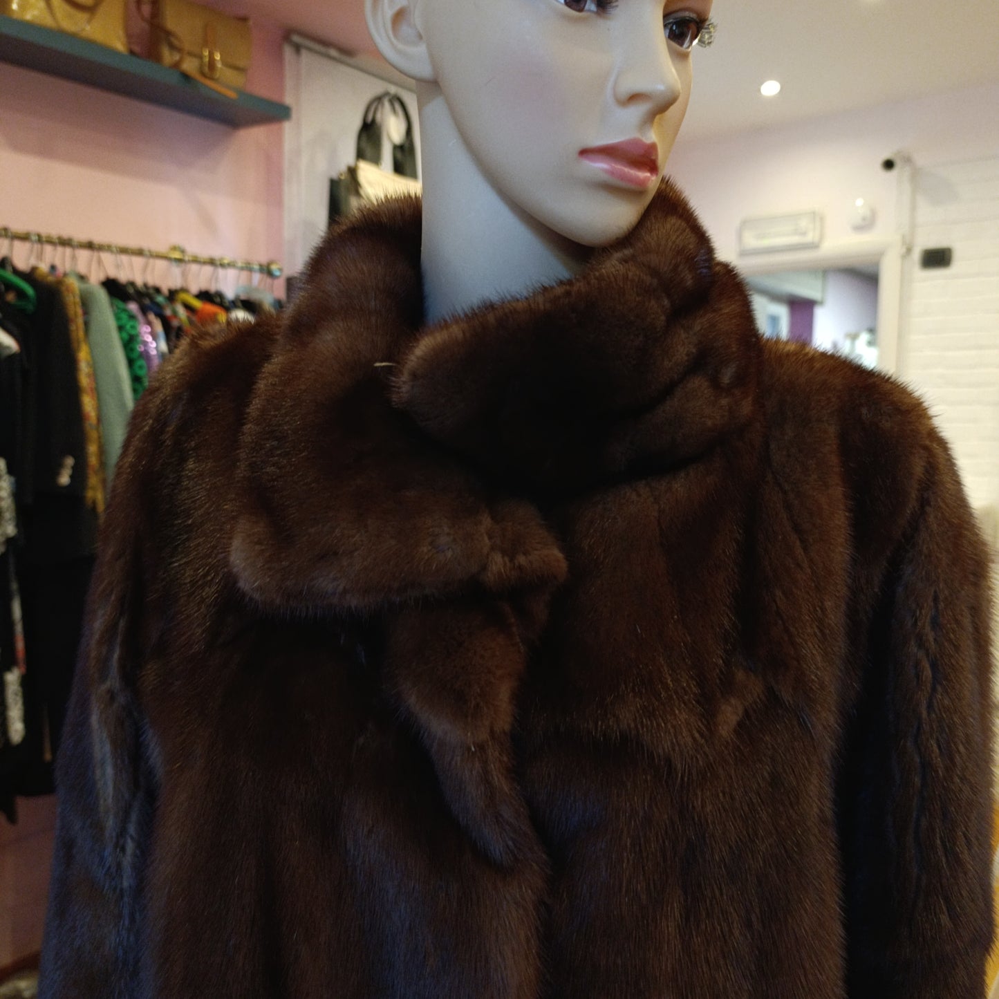 Pelliccia visone cappottino tg S/M
