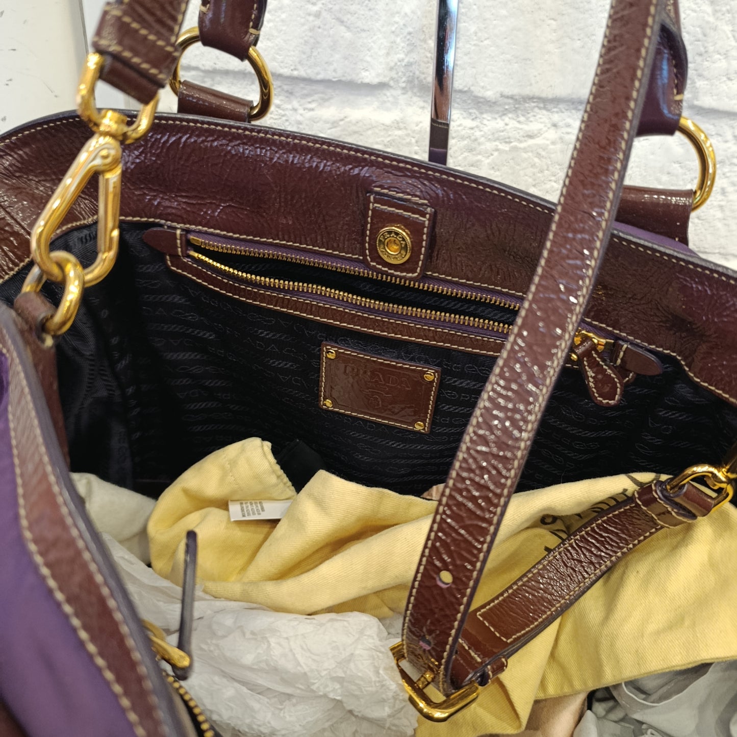 Borsa Prada viola