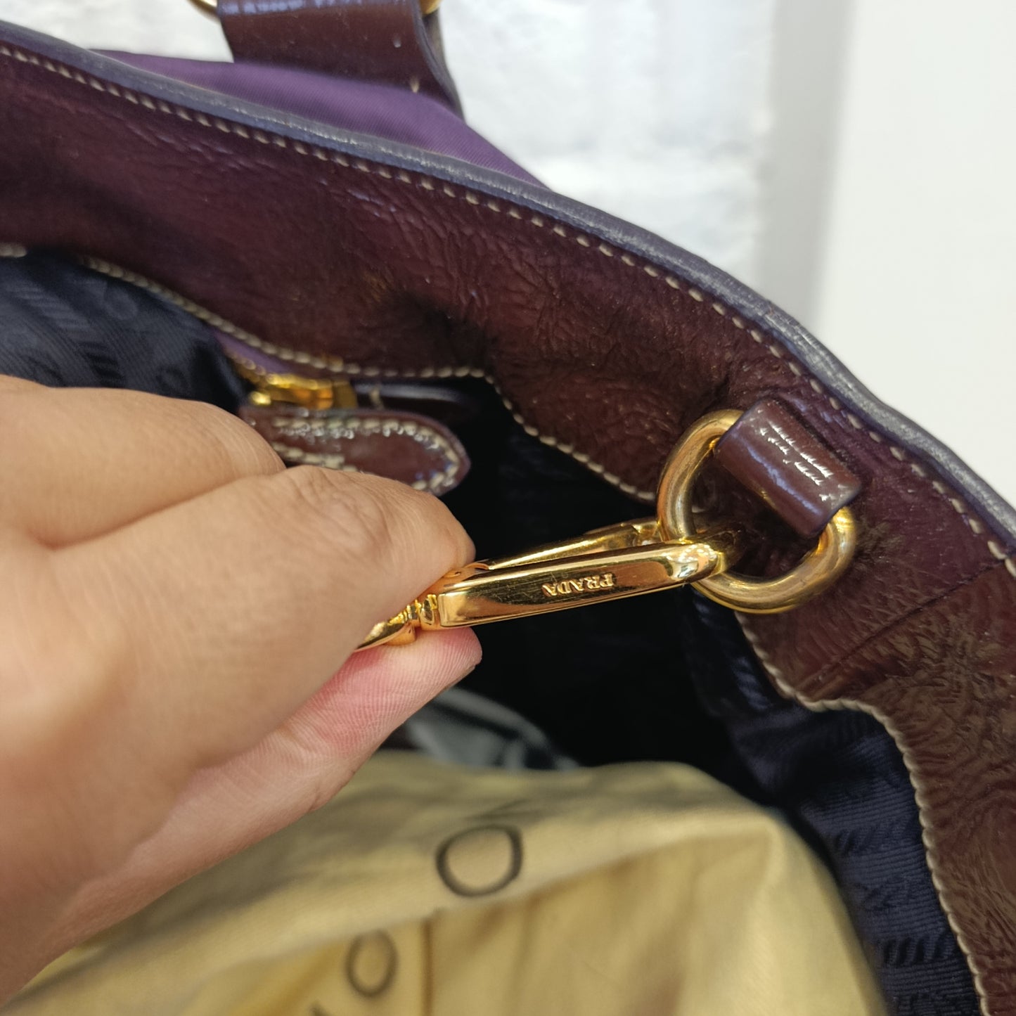 Borsa Prada viola