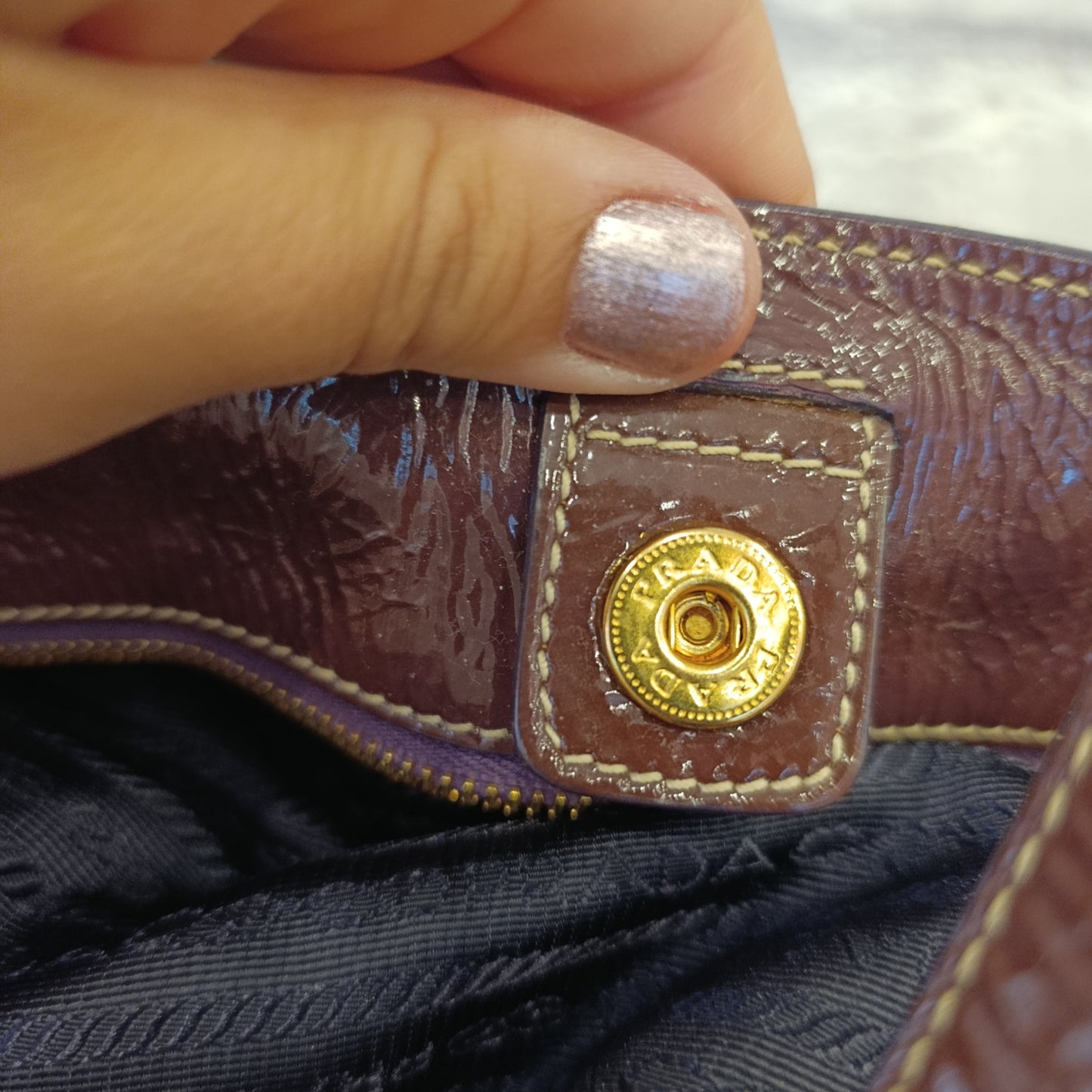 Borsa Prada viola