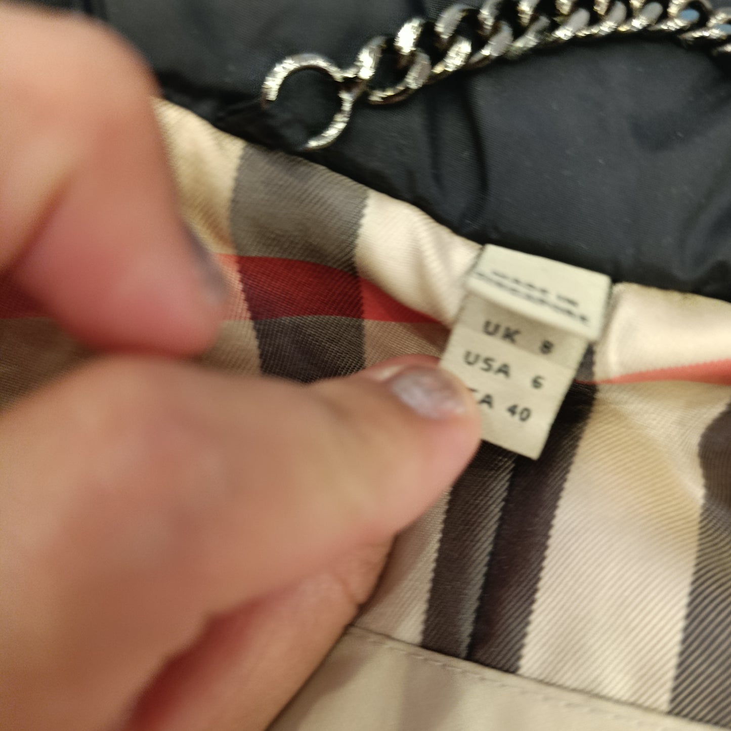 Piumino Burberry tg 40 corto