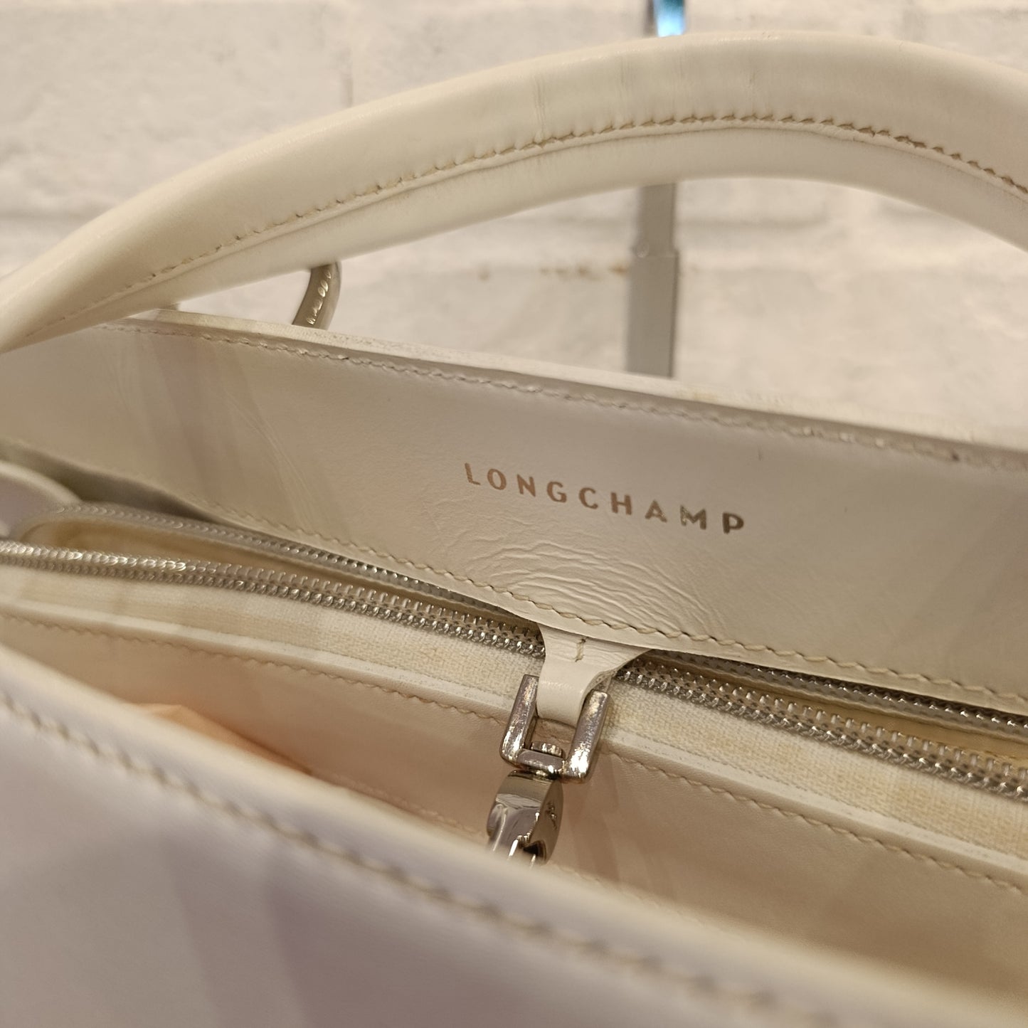 Borsa Longchamp bianca