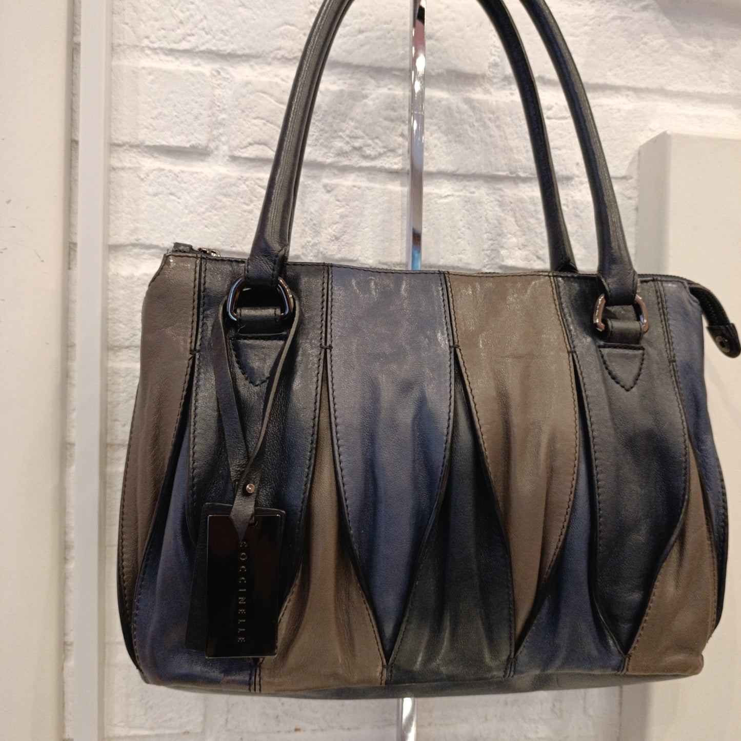 Borsa Coccinelle bicolore