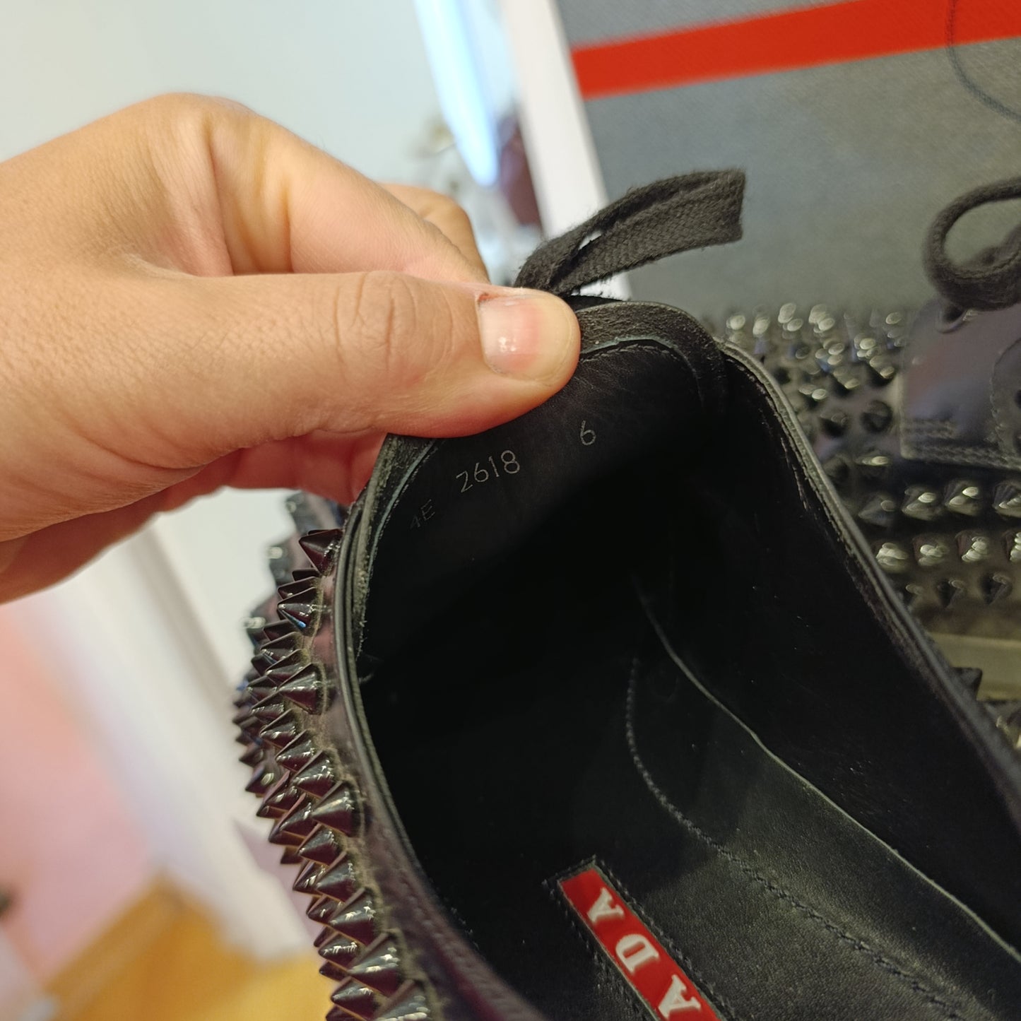 Sneakers Prada borchiate n*6/ 39-40