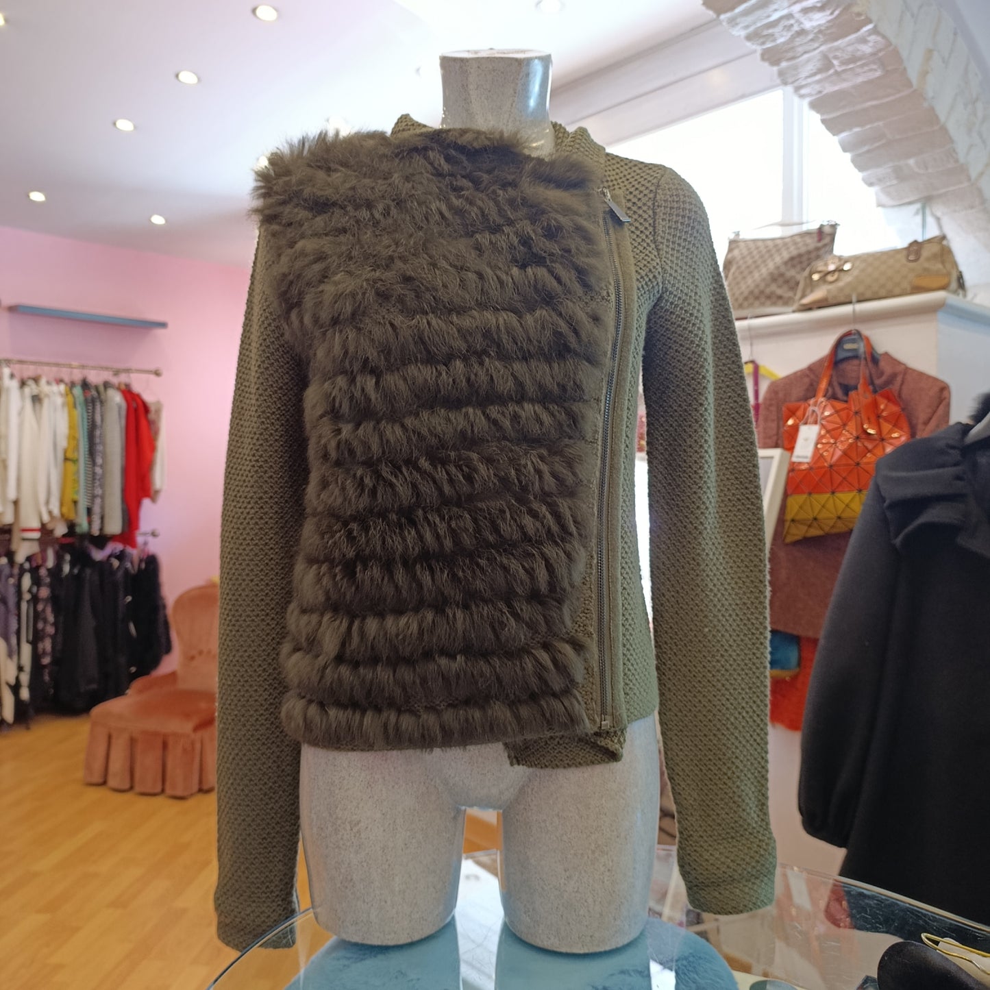 Maglioncino Pinko inserto pelo tg M