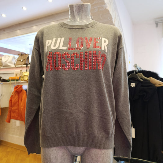 Felpa Moschino strass tg 46