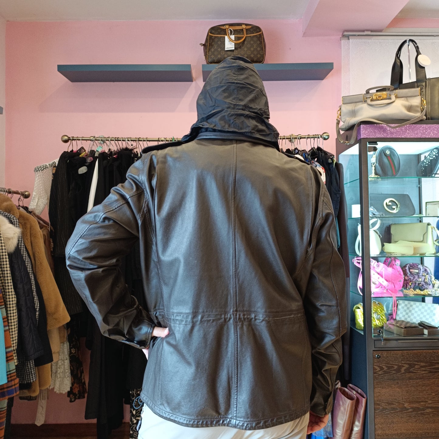 Giacca Aspesi pelle tg xxl