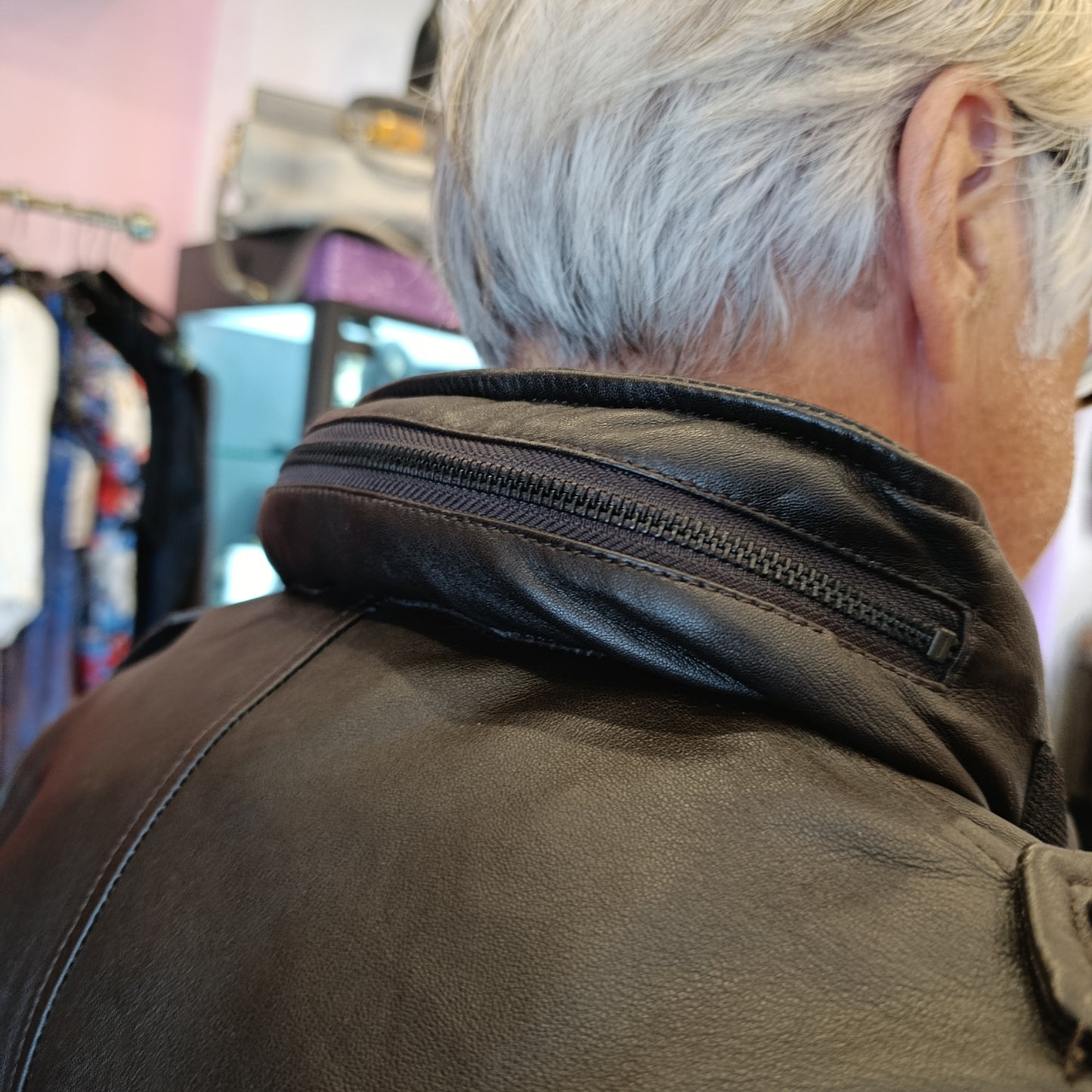 Giacca Aspesi pelle tg xxl
