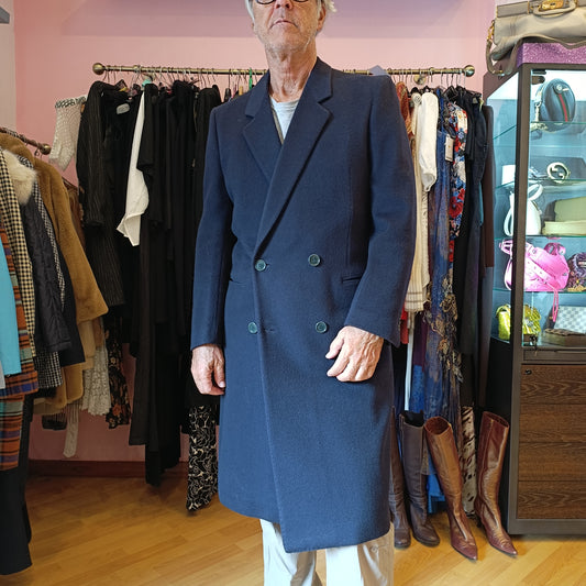 Cappotto vintage Corneliani blu tg M/L