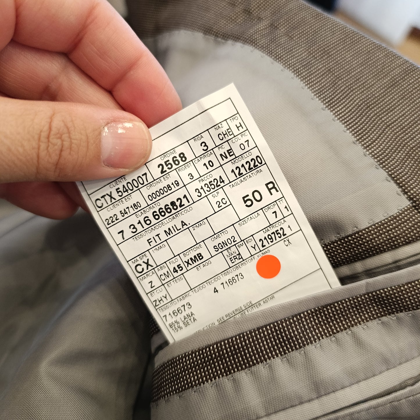 Giacca Ermenegildo Zegna maschile nuova tg 59
