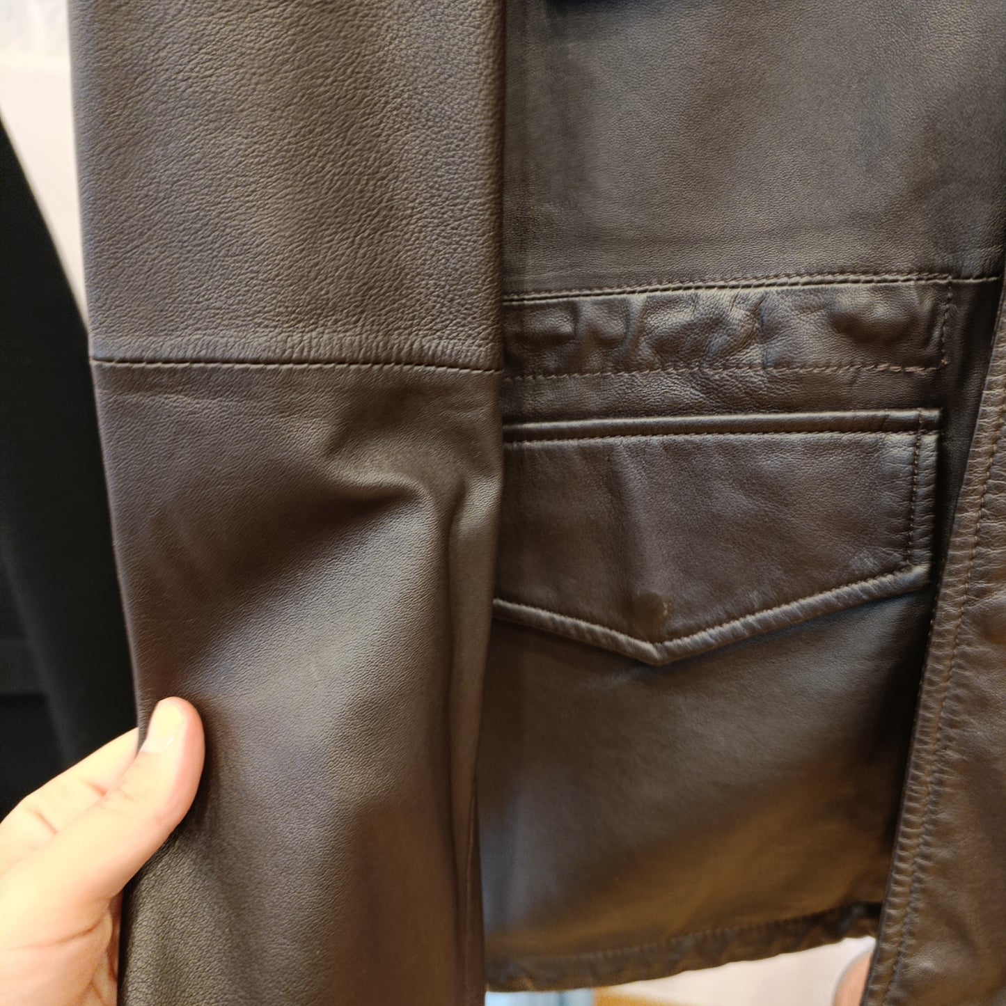 Giacca Aspesi pelle tg xxl
