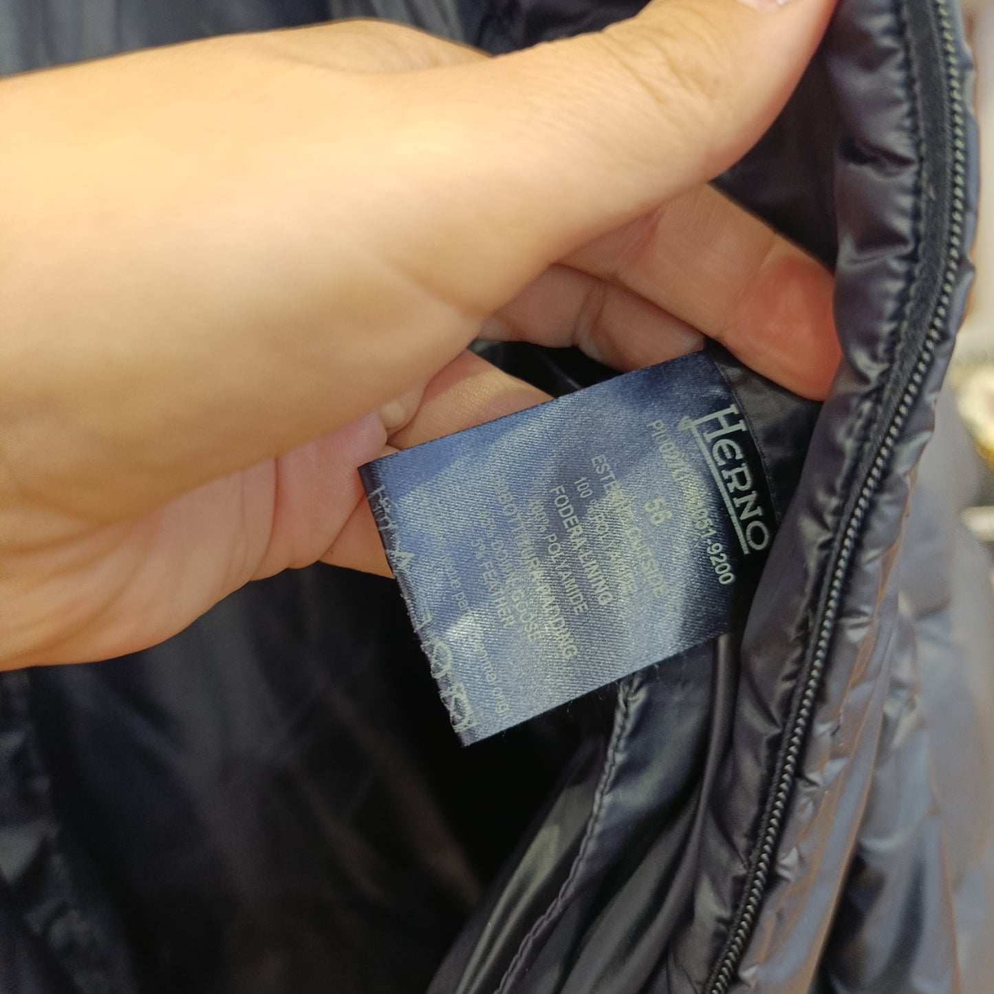 Piumino Herno tg 56 ridotta blu