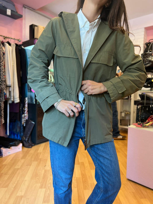 Trench verde Burberry corto tg 38/40