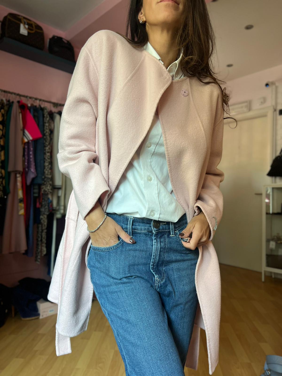 Cappotto Marella rosa cipria tg 40
