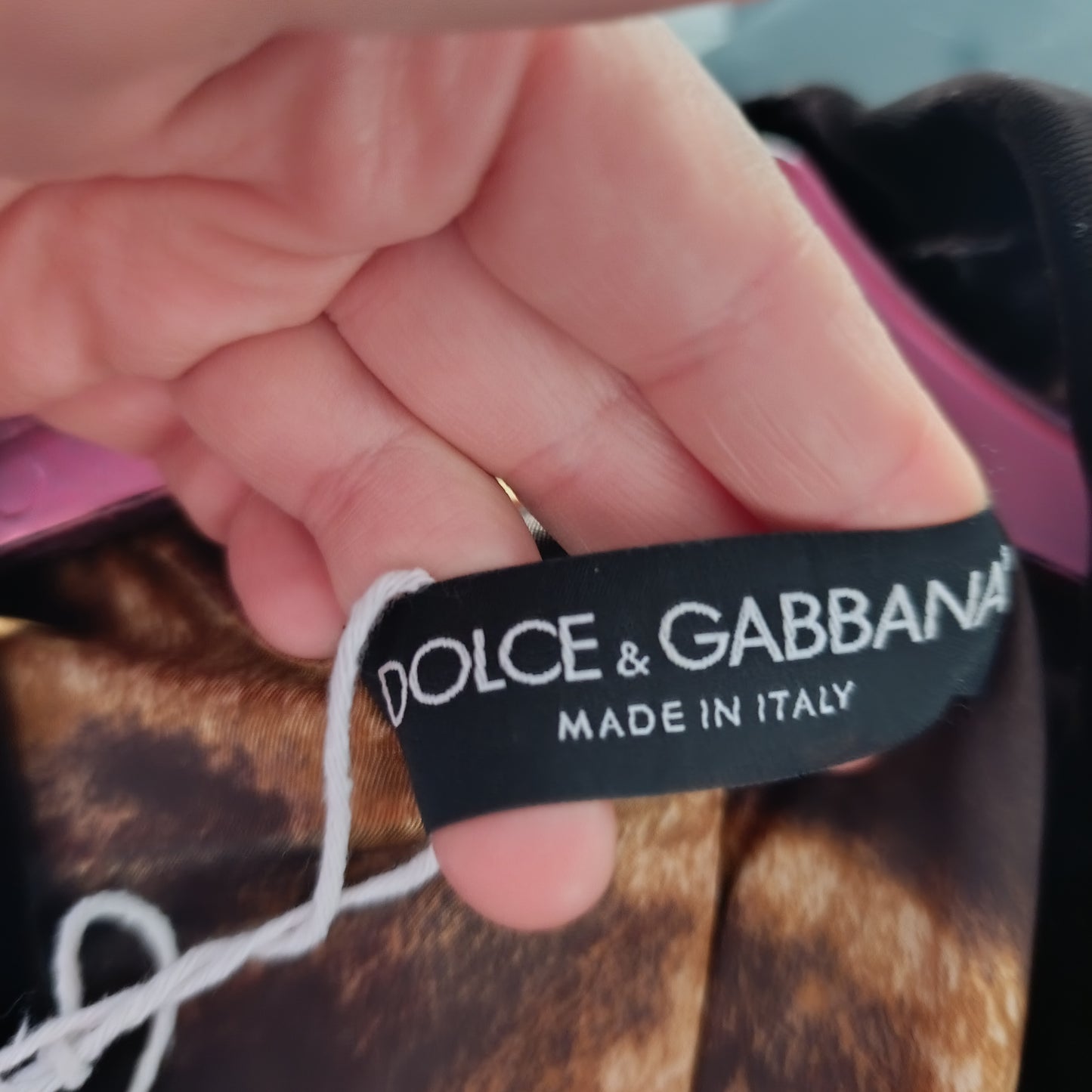 Blazer Dolce & Gabbana in velluto marrone tg 40