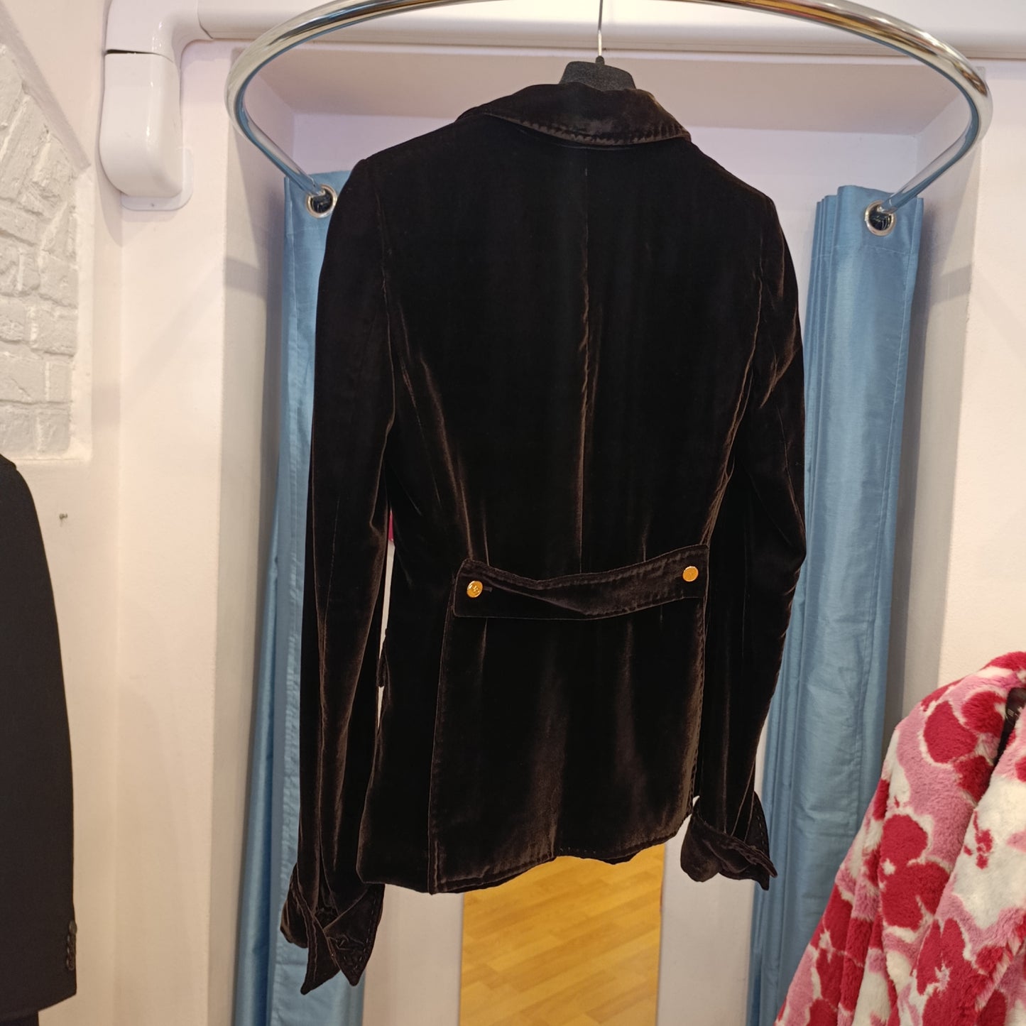 Blazer Dolce & Gabbana in velluto marrone tg 40