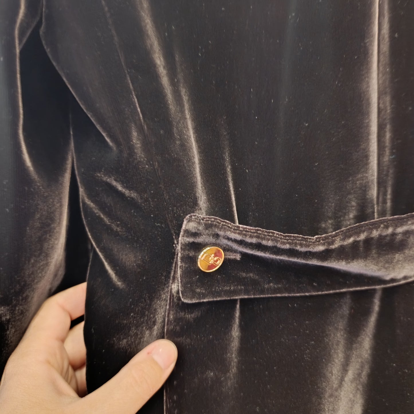 Blazer Dolce & Gabbana in velluto marrone tg 40