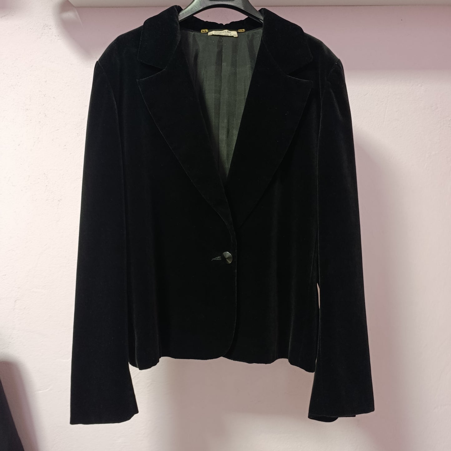 Giacca Luisa Spagnoli velluto nera tg S/M